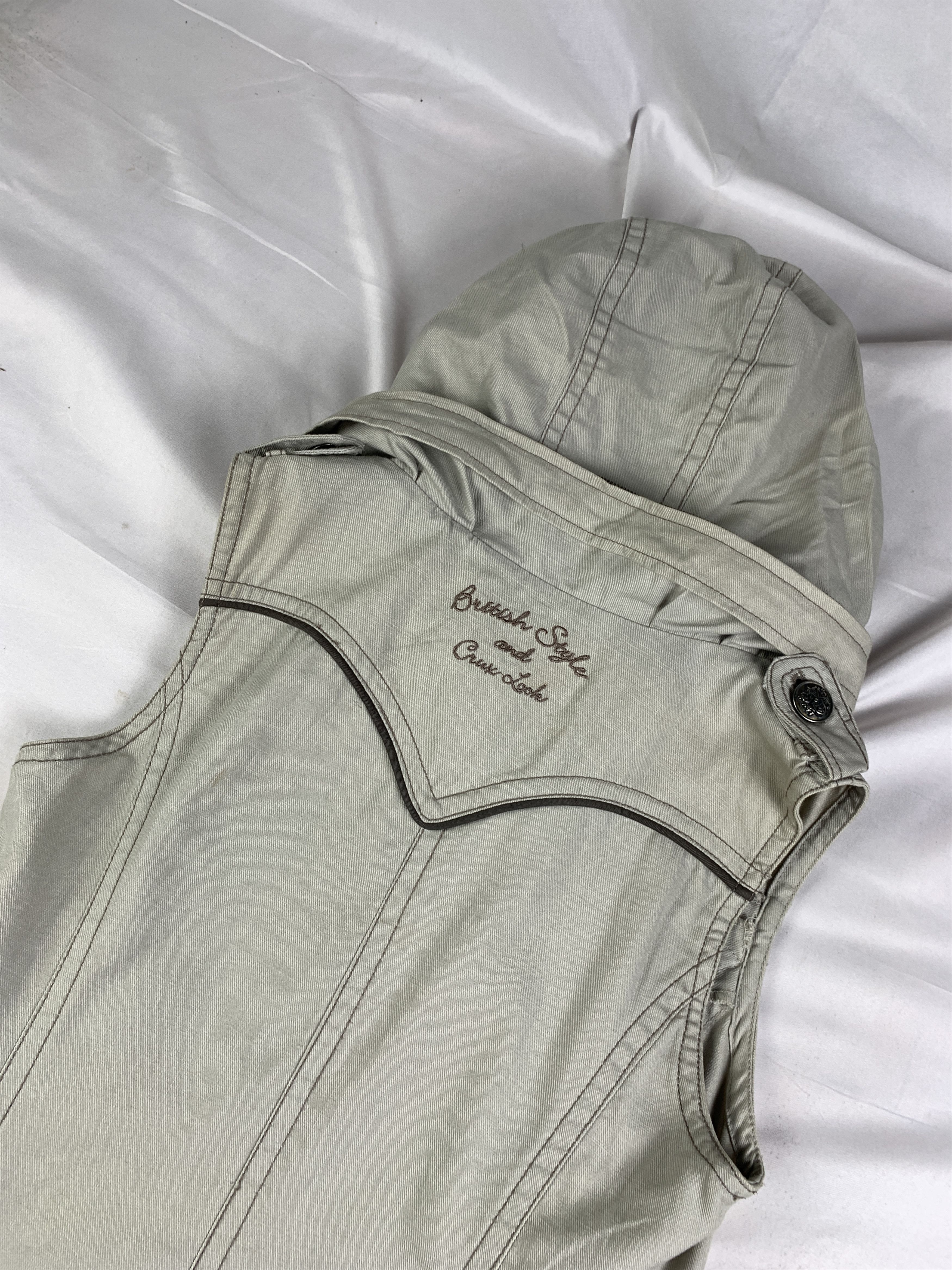 Japanese Brand Crux London Off-white Bono Vest (S) Size S / US 4 / IT 40 - 4 Thumbnail