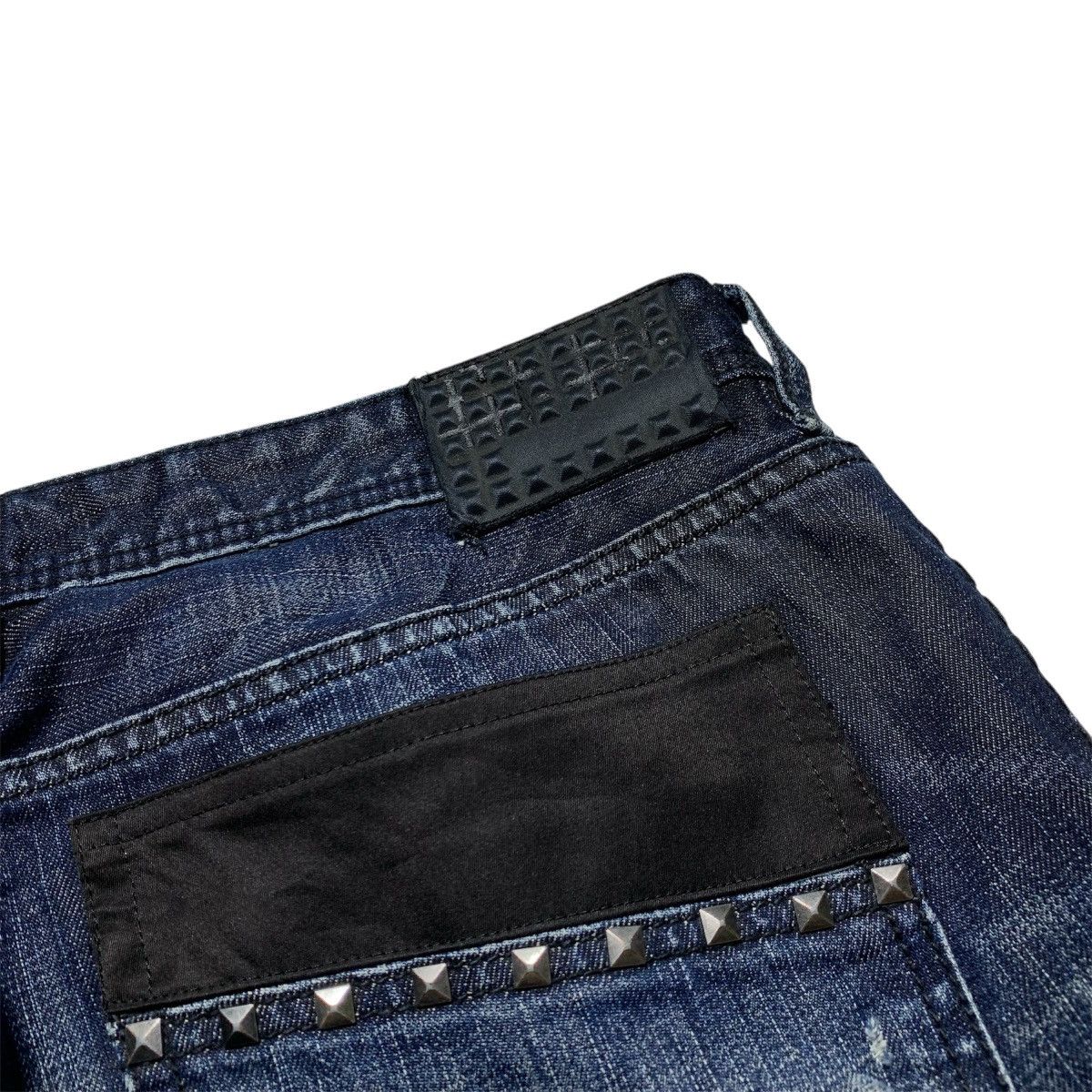 Affliction Rare Y2k Affliction Cross Studded Distressed Faded Jeans Size US 38 / EU 54 - 14 Thumbnail