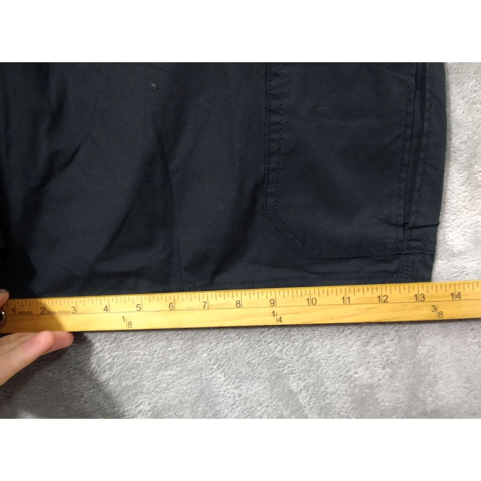 Lee Lee Mens 48 Black Cargo Shorts Extreme Motion Flat Front High Rise Stretch Size US 32 / EU 48 - 6 Thumbnail