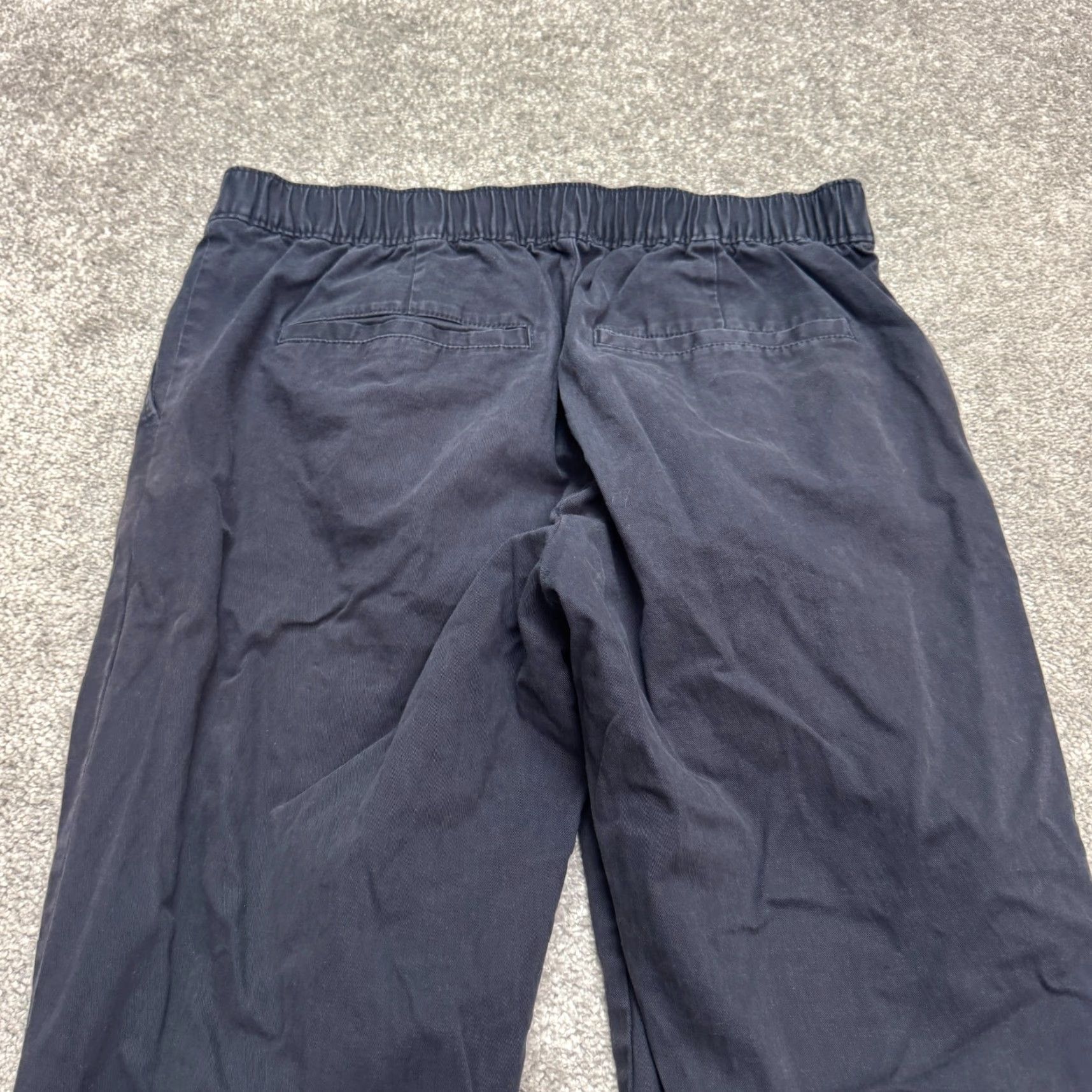 Asos ASOS Design Pleated Front Straight Chino Pants Mens 34x32 Navy Blue Button Fly 34 Regular Blue Pants Mens Size US 34 / EU 50 - 4 Thumbnail