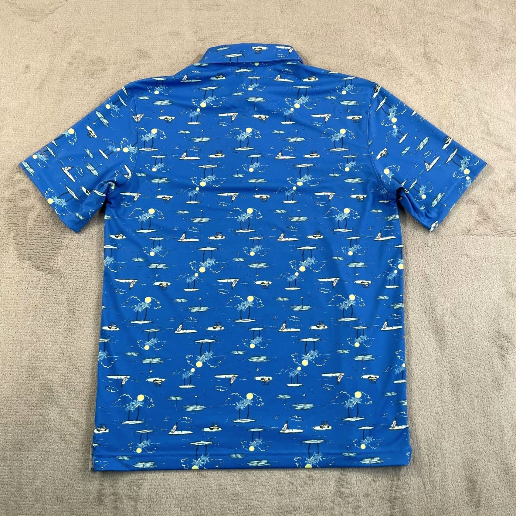 Vintage Walter Hagen Polo Shirt Men Small Sea Blue Performance NWT Golf Polo Shirt Sea Blue MENS Regular Fit Short Sleeve Polyester Spandex Size US S / EU 44-46 / 1 - 6 Thumbnail