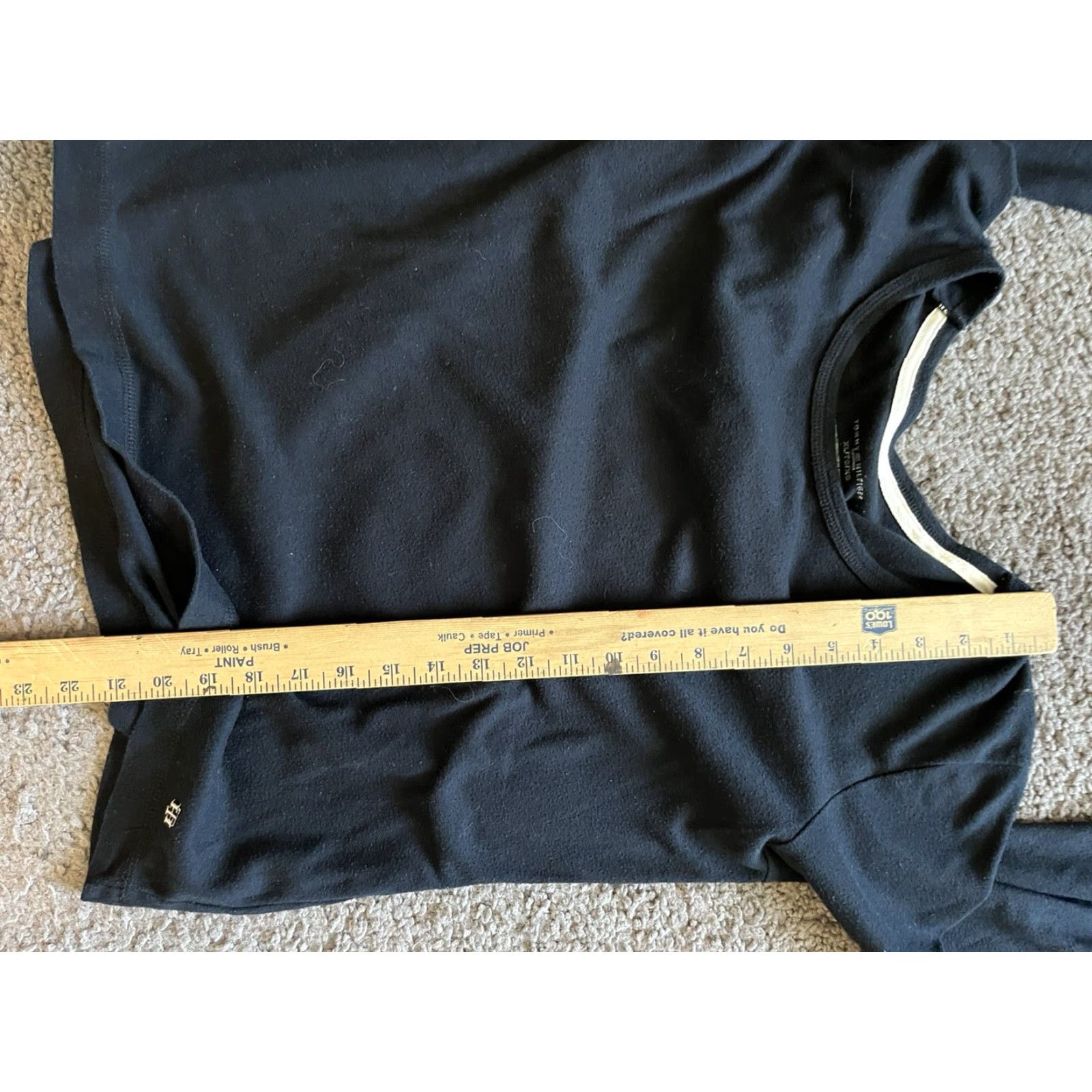 Tommy Hilfiger TOMMY HILFIGER Black Solid Long Sleeve Crew Neck Pullover Sweater XL Womens Size XL / US 12-14 / IT 48-50 - 5 Thumbnail
