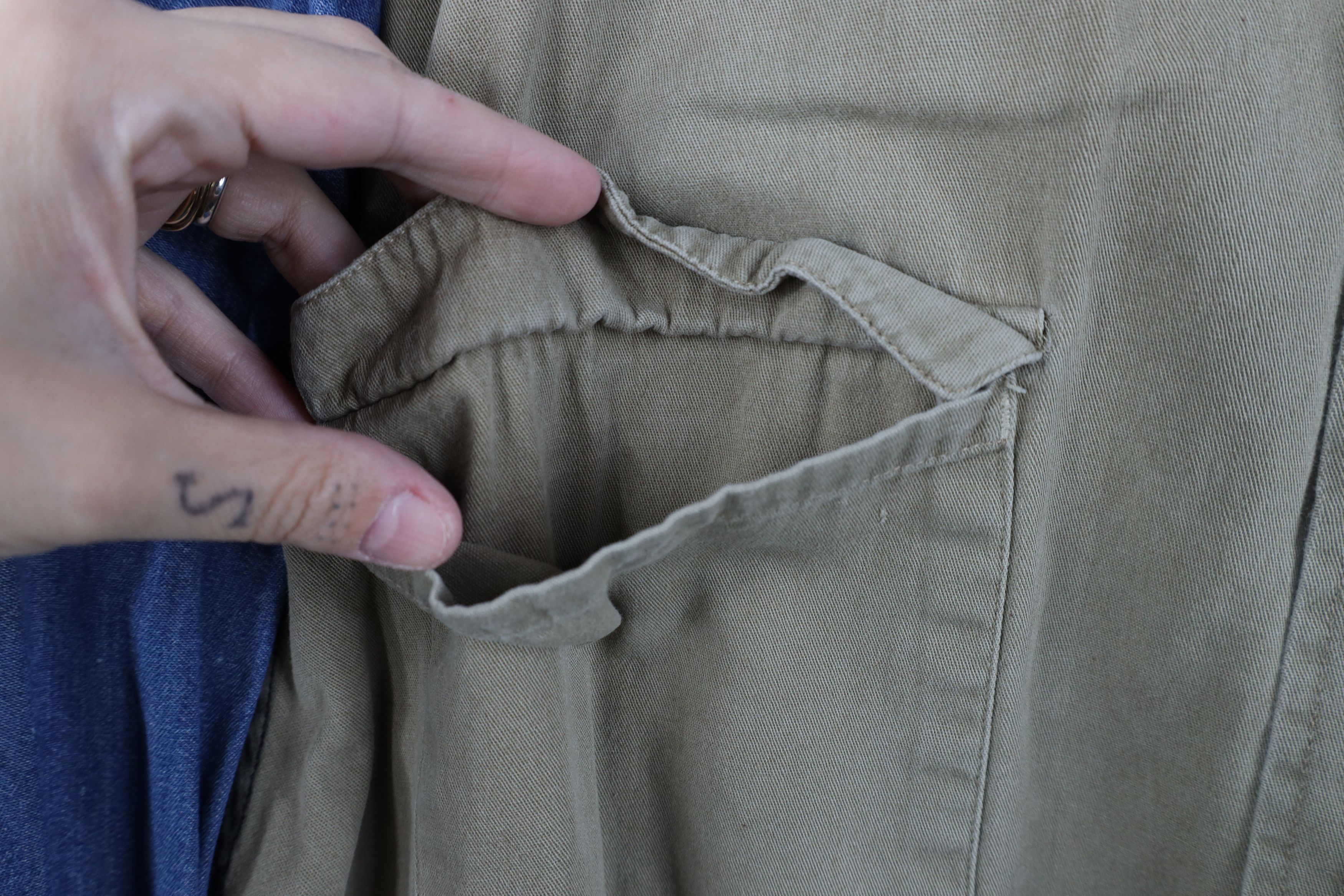 Vintage Vintage 90s Streetwear Block Denim Jean Button Down Shirt Size US XL / EU 56 / 4 - 5 Thumbnail