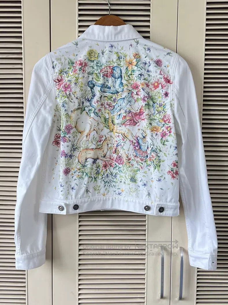 Dior Dior White denim jacket Size XS / US 0-2 / IT 36-38 - 1 Thumbnail