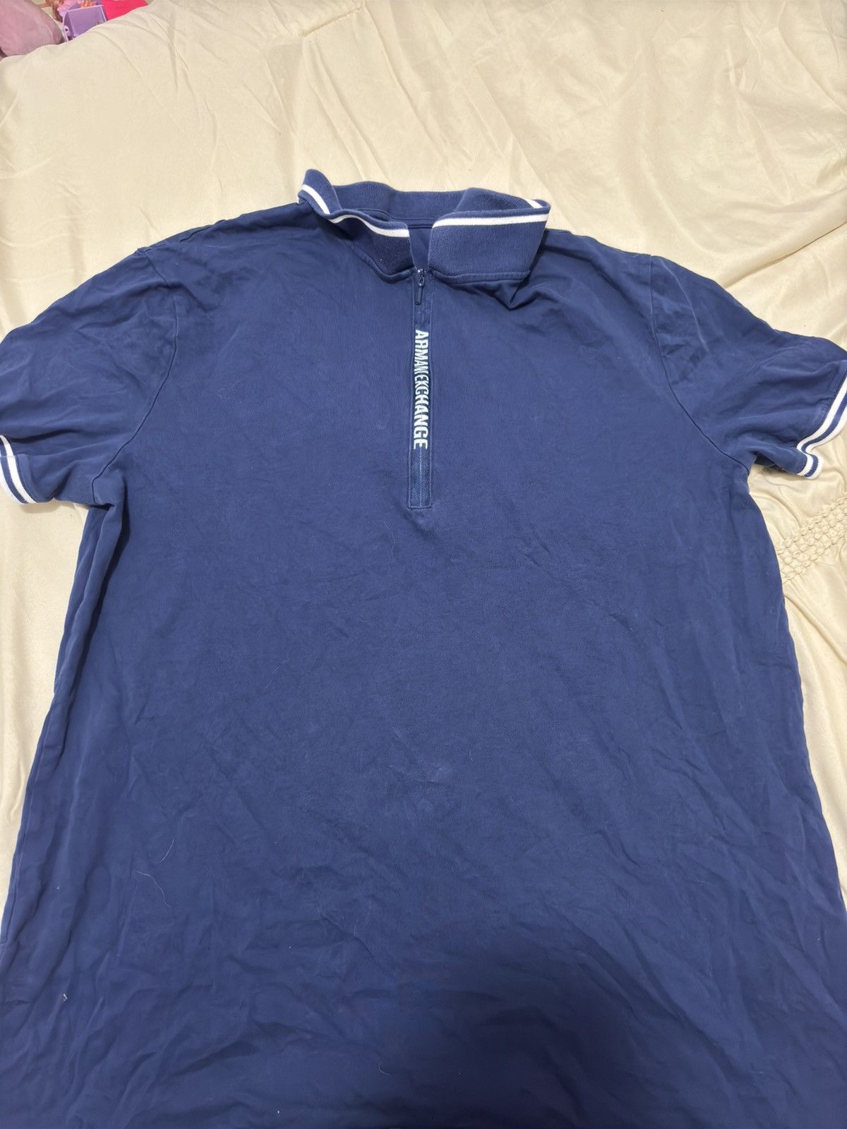 Armani Armani exchange collar T-shirt Size US S / EU 44-46 / 1 - 1 Thumbnail