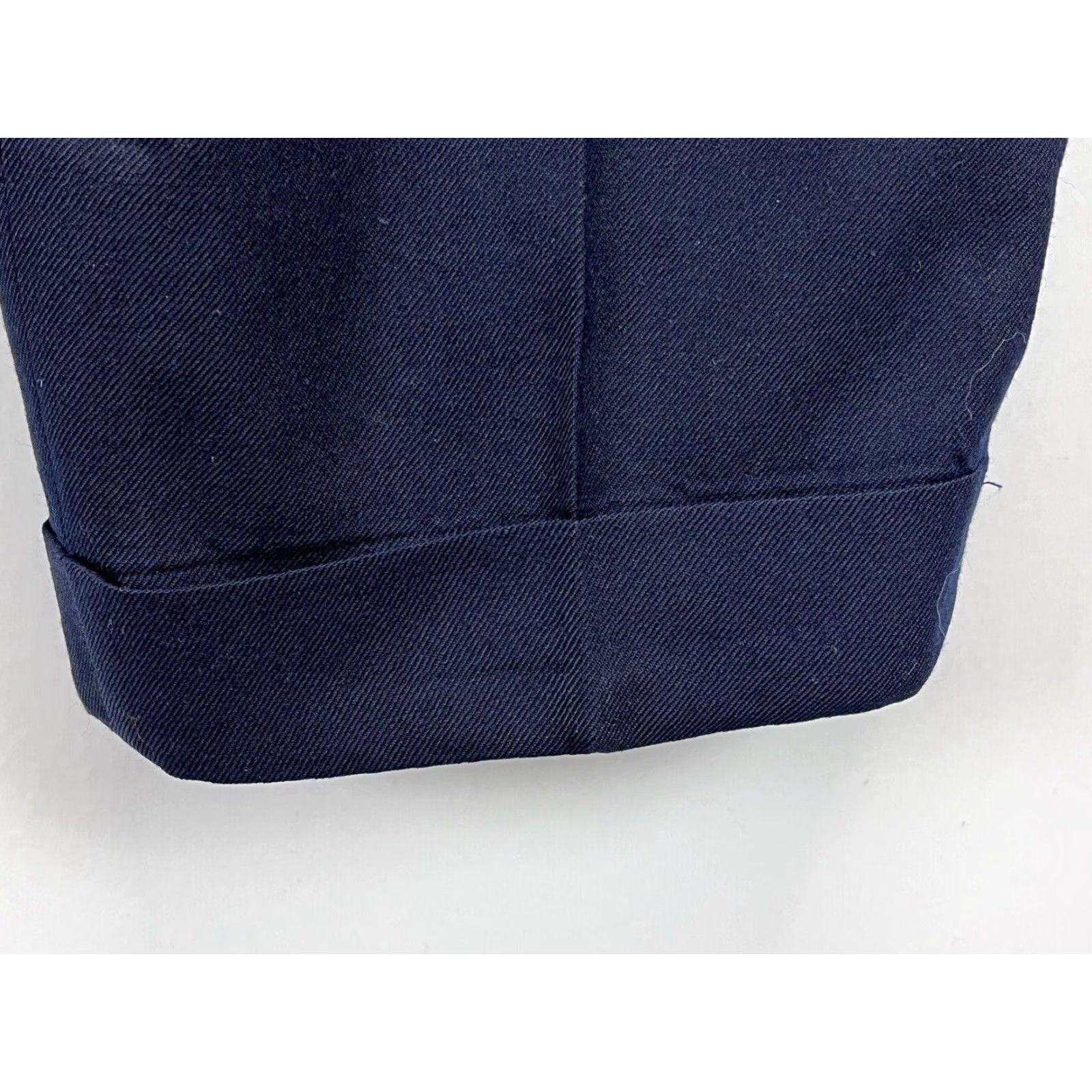 Talbots VINTAGE Talbots Dress Pants Navy 100% Worsted Wool Size 8P Petites Tapered VGUC Women 8P Pants Size 30" / US 8 / IT 44 - 4 Thumbnail