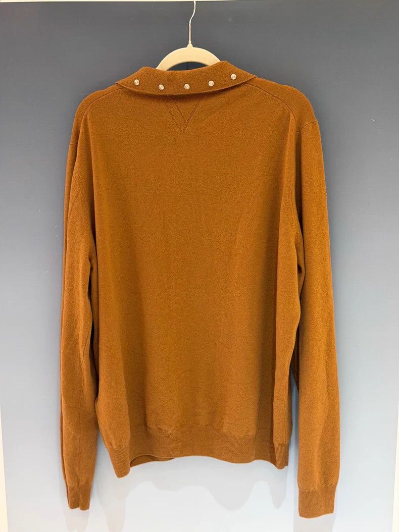 Versace Versace Solid color stud embellished knit with long sleev Size L / US 10 / IT 46 - 2 Thumbnail
