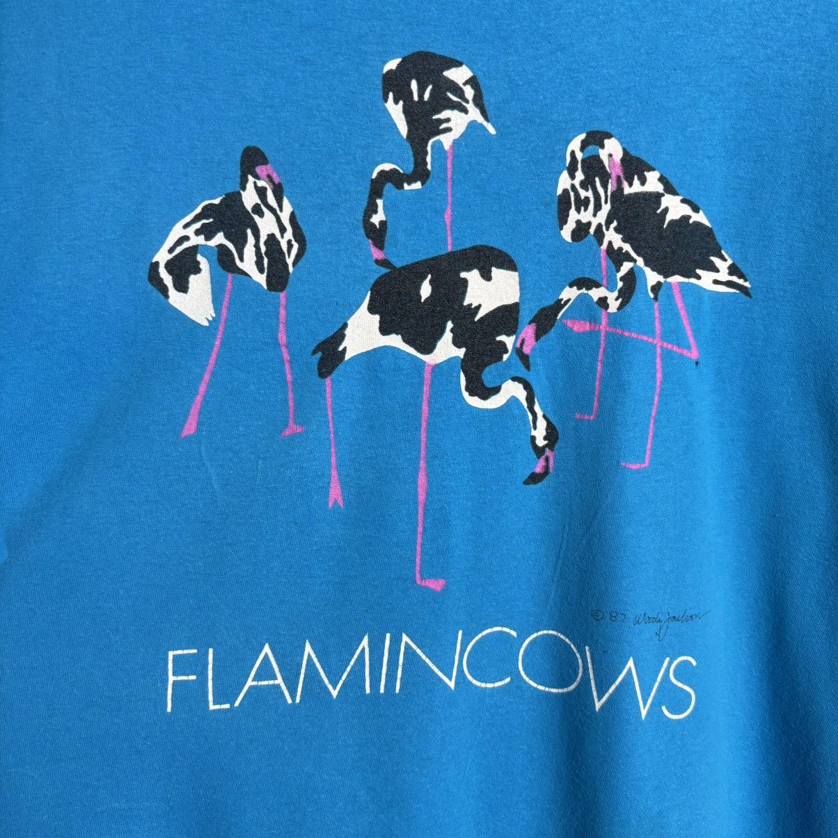 Vintage Vintage 80s Flamincows Animal Parody Graphic T-Shirt / USA Size US XL / EU 56 / 4 - 2 Thumbnail