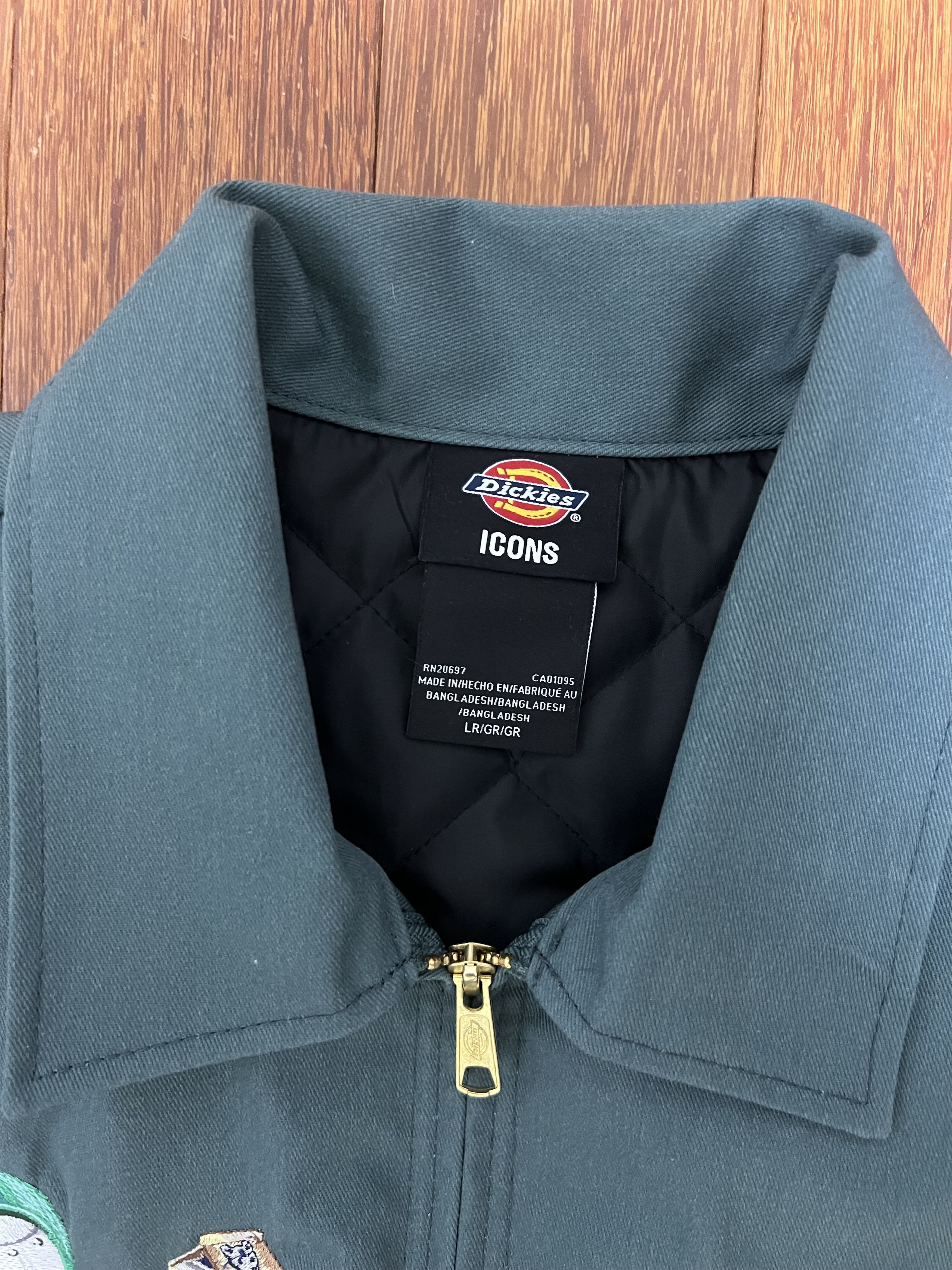 Dickies × MF Doom 💚 MF DOOM Embroidered Mm.. Food Green Workwear Jacket Large Size US L / EU 52-54 / 3 - 10 Thumbnail
