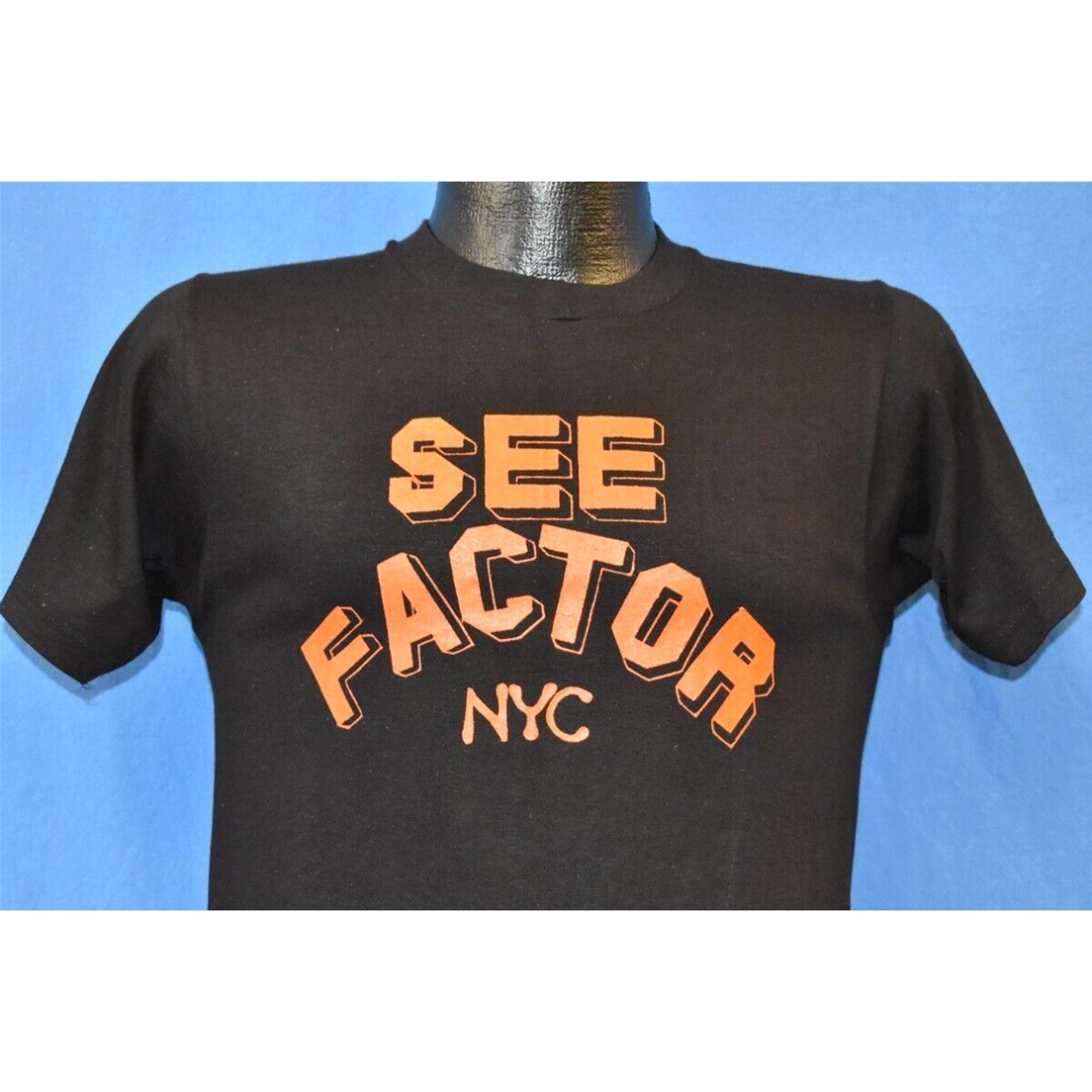 Image of Vintage 70's Foghat Fall Tour 1976 See Factor Nyc Black Orange T-Shirt Small S in White, Men's