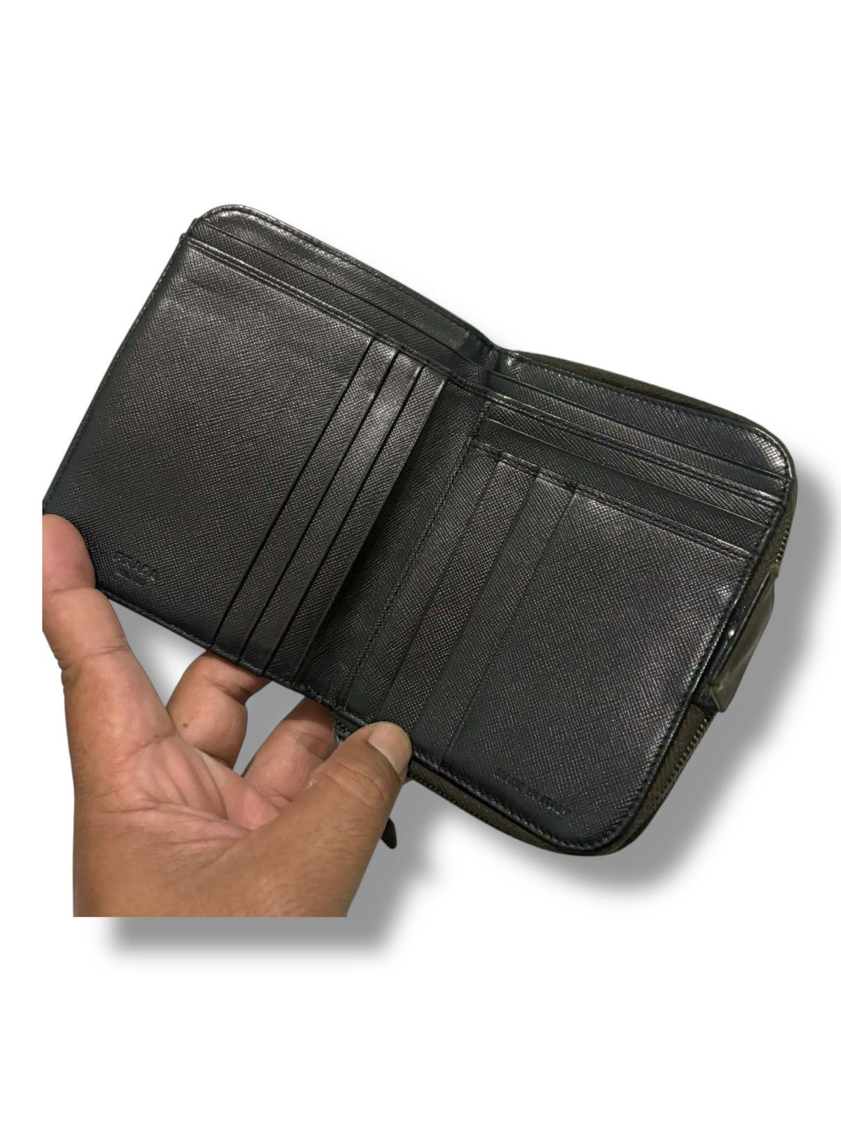 Prada Prada Olive Nylon Zip Wallet Size ONE SIZE - 11 Thumbnail