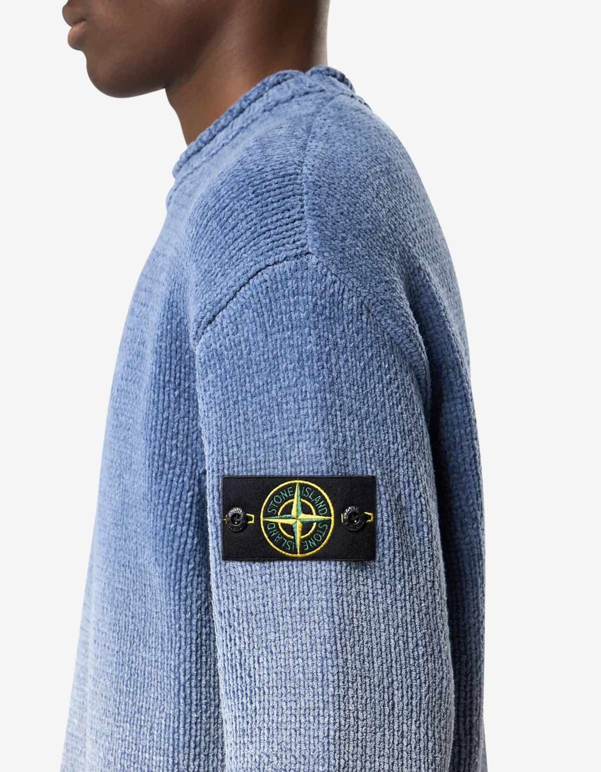 Stone Island Stone Island Blue Chenille Degrade Print Sweater Size US M / EU 48-50 / 2 - 3 Thumbnail