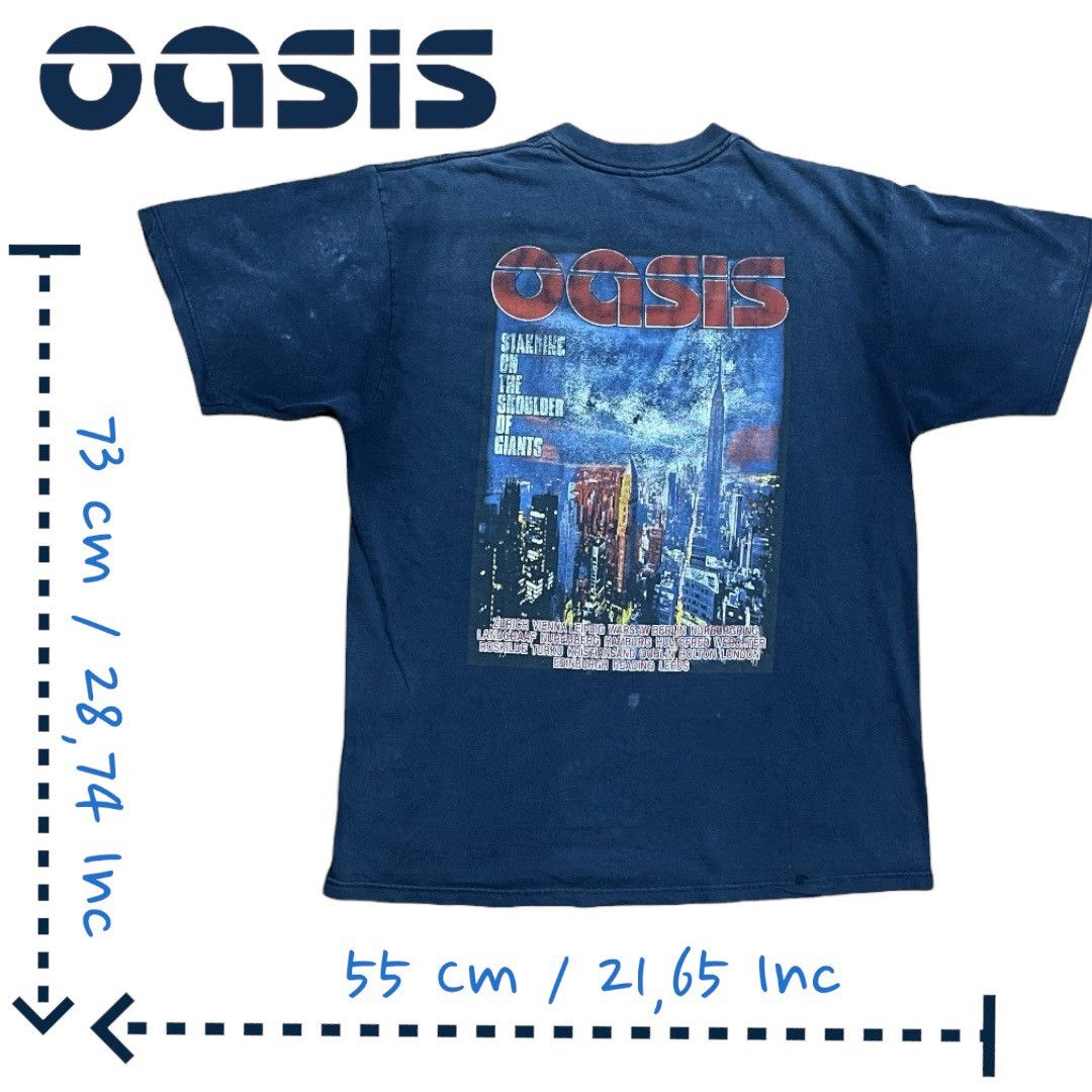 Band Tees × Vintage Oasis standing on the shoulder of giants tour Size US L / EU 52-54 / 3 - 4 Thumbnail