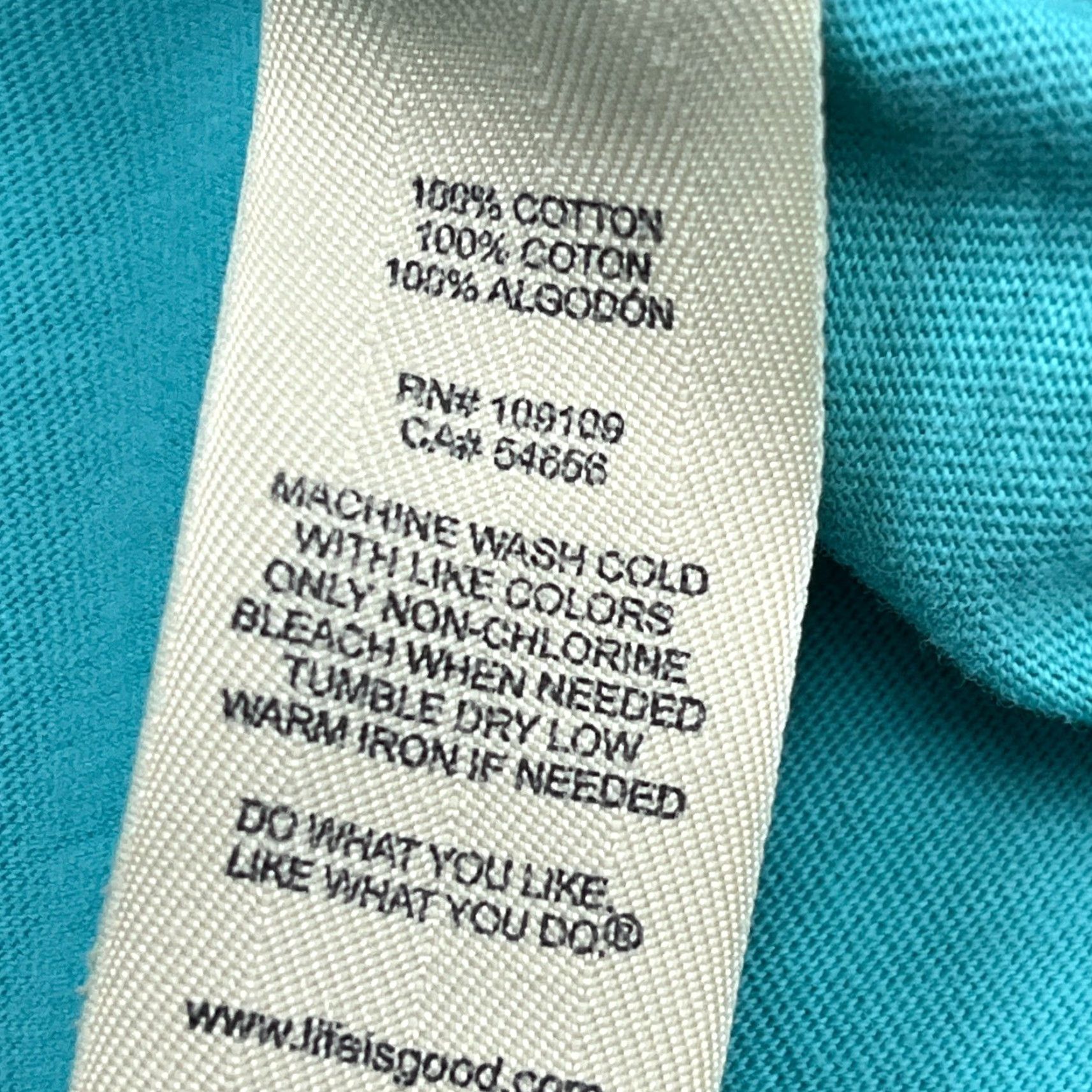 Life is Good Life is Good Shirt Women L Blue Crusher Tee Hiking Ladies Top STAINS* Size L / US 10 / IT 46 - 6 Thumbnail