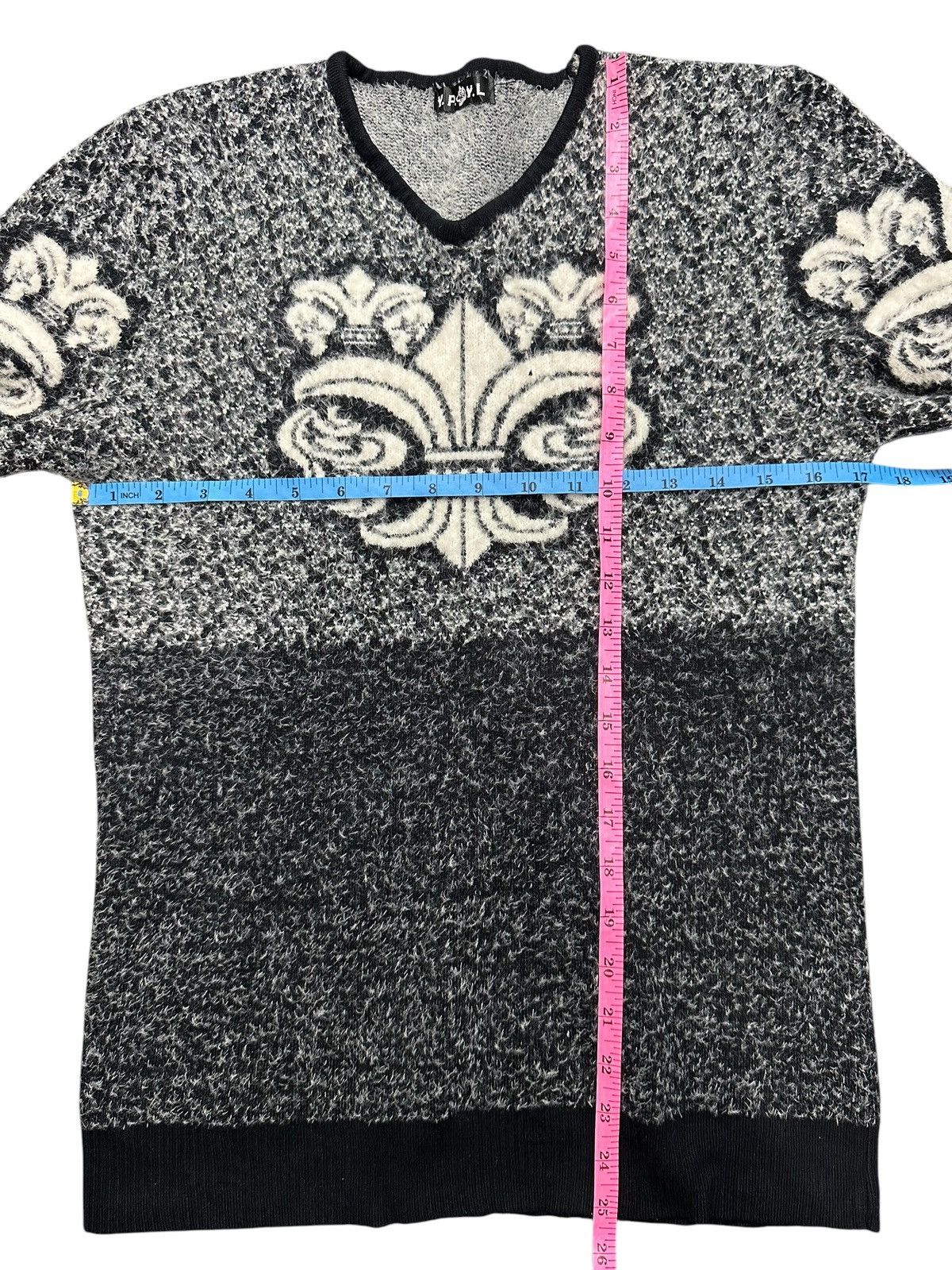 20471120 YPYL KNITWEAR TRIPLE CROSS IFSIX LGB CHROME HEARTS STYLE Size US S / EU 44-46 / 1 - 9 Thumbnail