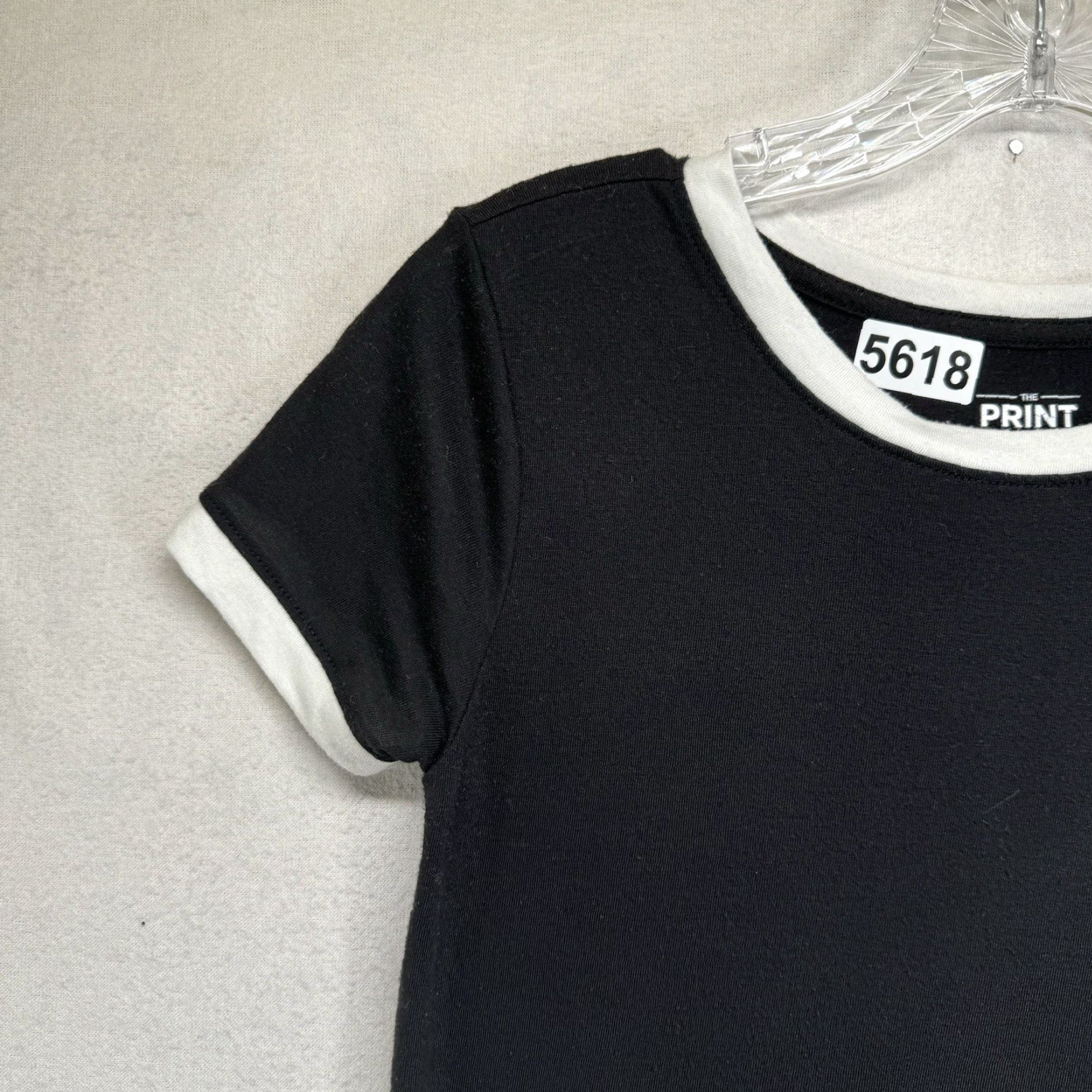 Vintage Coffee Shirt Small Black Ringer T Shirt Please Funny Cute Women Size S / US 4 / IT 40 - 6 Thumbnail