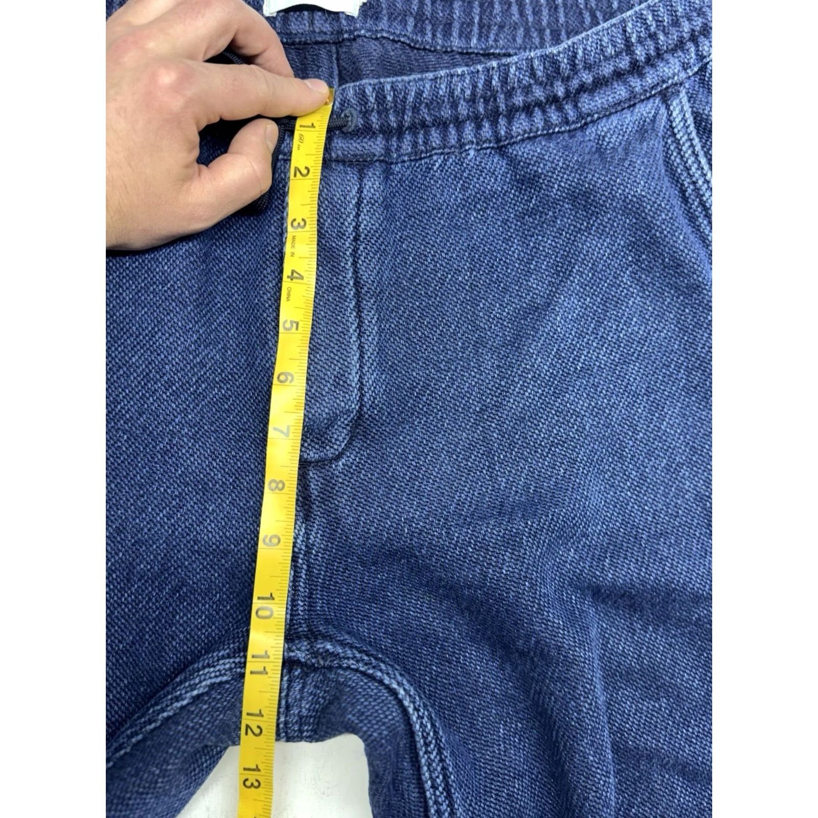 Taylor Stitch Taylor Stitch Apres Pants Men L Blue Sashiko Drawstring Pockets Size US 33 - 5 Thumbnail