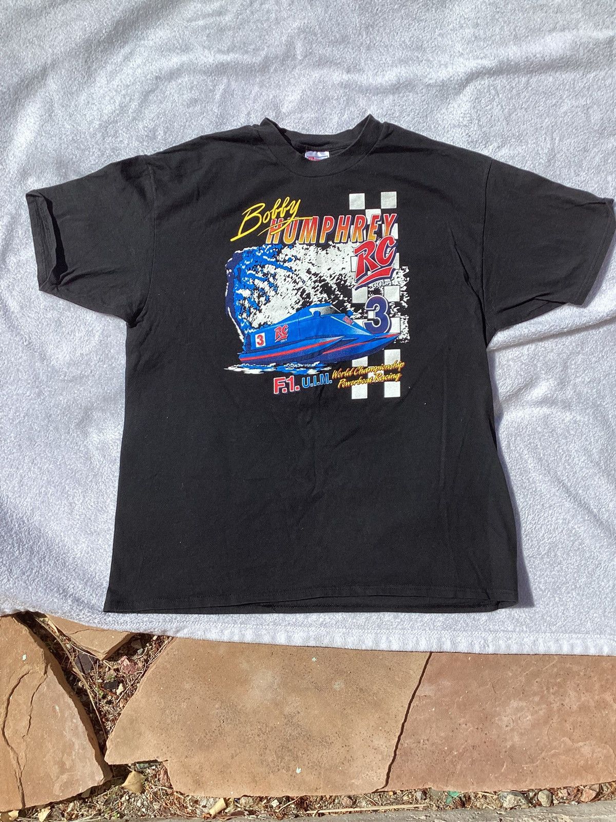 Hanes × Vintage Vtg 90s Bob Humphrey RC Cola world championship powerboat te Size US XL / EU 56 / 4 - 1 Thumbnail