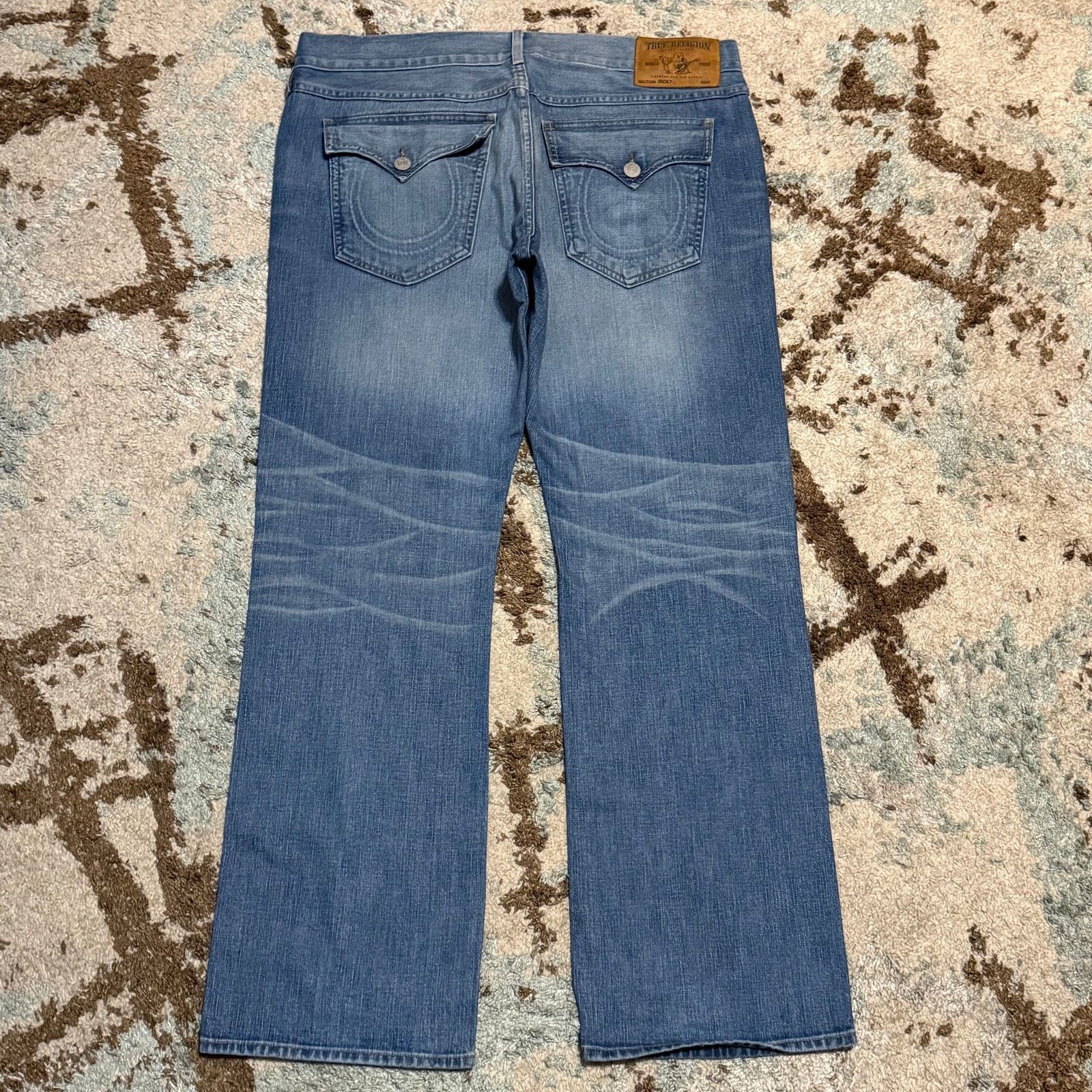 True Religion Vintage True Religion Ricky Embossed Logo Jeans Size 40 Y2K Size US 40 / EU 56 - 2 Thumbnail