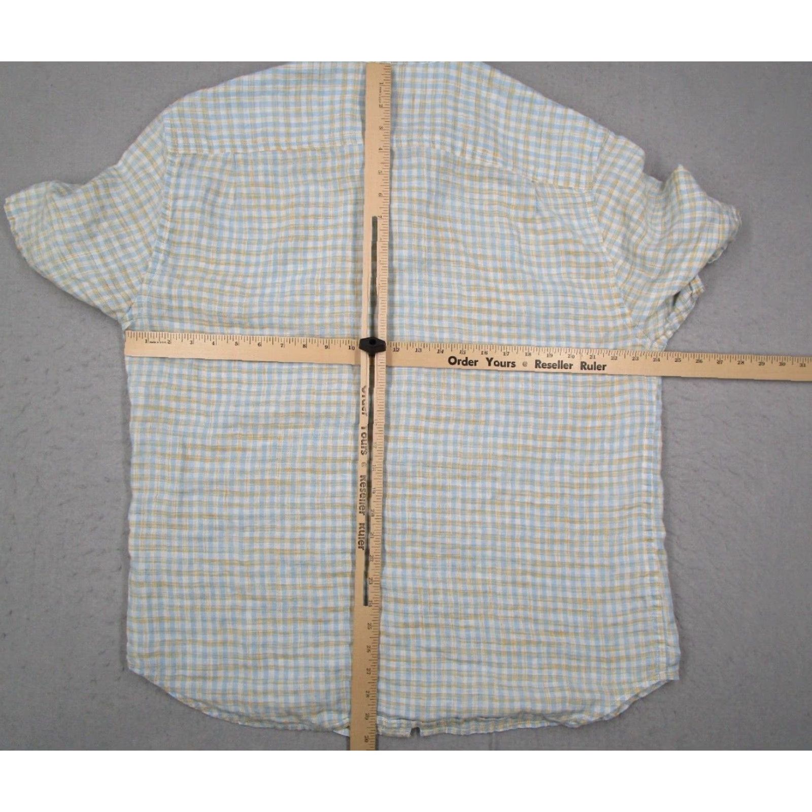 Tommy Bahama Tommy Bahama Shirt Mens XL Yellow Check Button-Up Linen Hawaiian Short Sleeve Casual Beach Size US XL / EU 56 / 4 - 7 Thumbnail