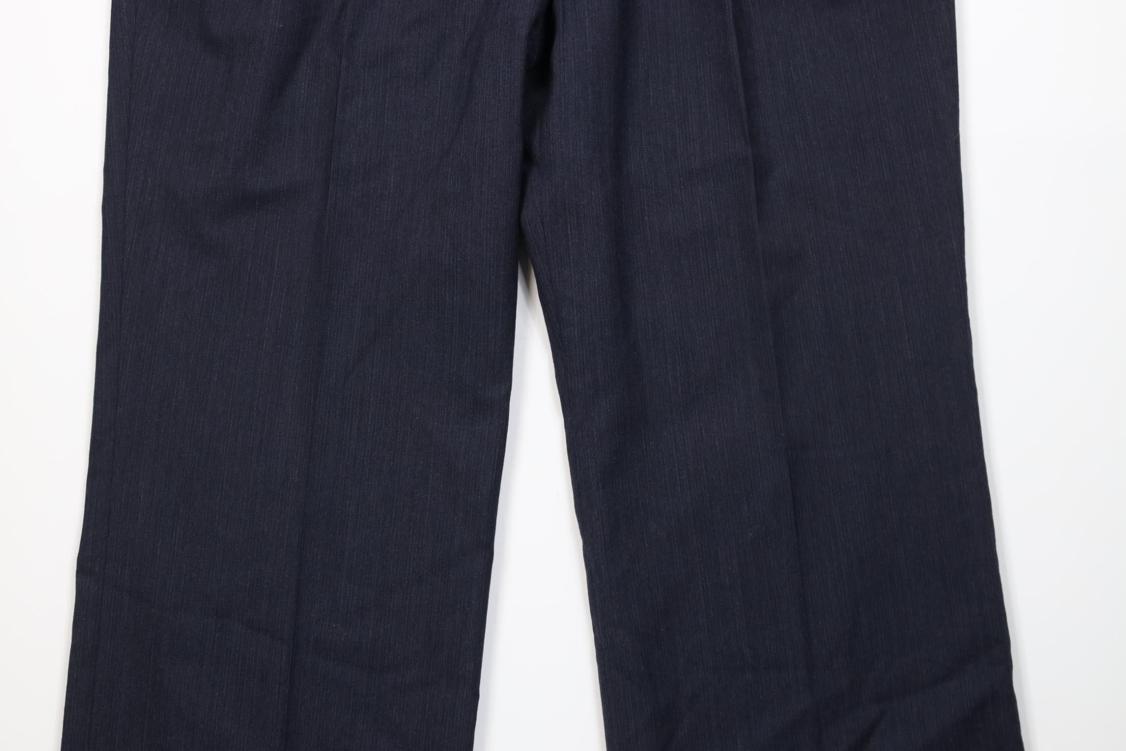 Vintage Vintage 70s Streetwear Wool Knit Wide Leg Chino Pants Size US 38 / EU 54 - 3 Thumbnail