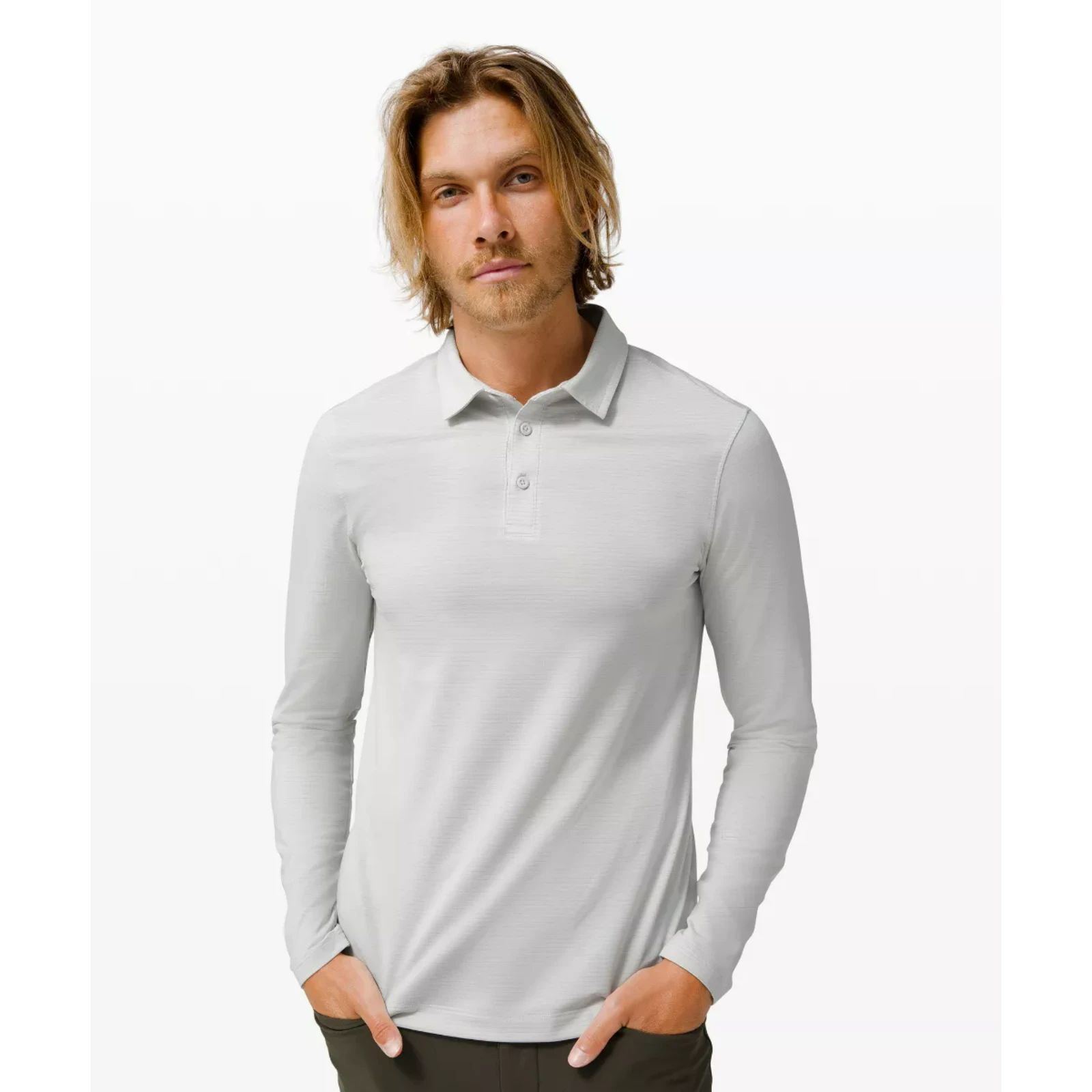 Lululemon Lululemon Evolution Long Sleeve Polo Size US S / EU 44-46 / 1 - 1 Thumbnail