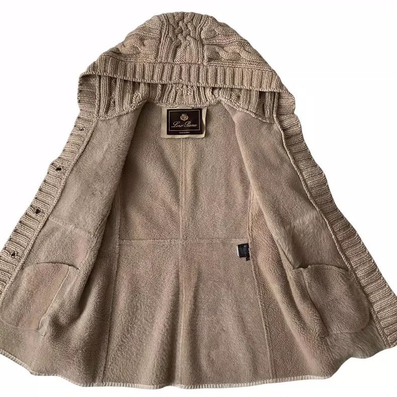 Loro Piana LORO PIANA Cashmere and suede coat, hooded coat 100% cashm Size M / US 6-8 / IT 42-44 - 2 Thumbnail