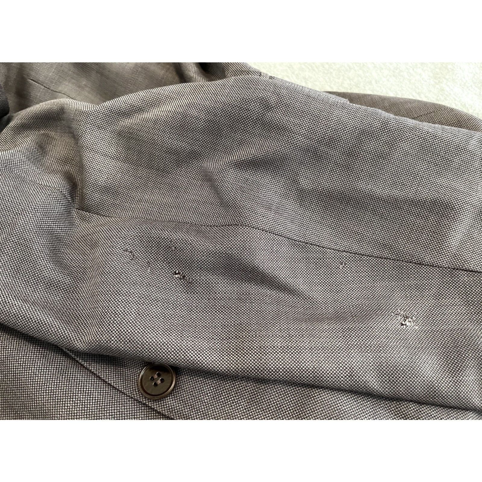 Canali VINTAGE Canali 1934 Travel Wool Mohair Suit Mens 46R Jacket 34x32 Pants Gray 2 Piece Mens Size 34R - 7 Thumbnail