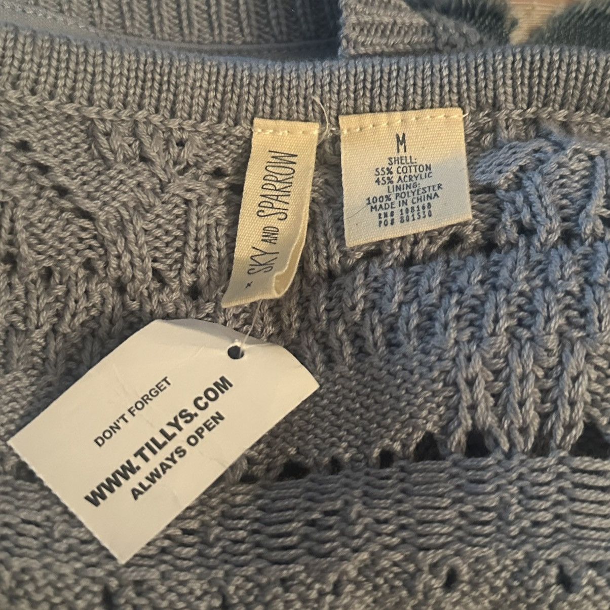 Other Sky and Sparrow light blue sweater knit halter top Size M / US 6-8 / IT 42-44 - 6 Thumbnail