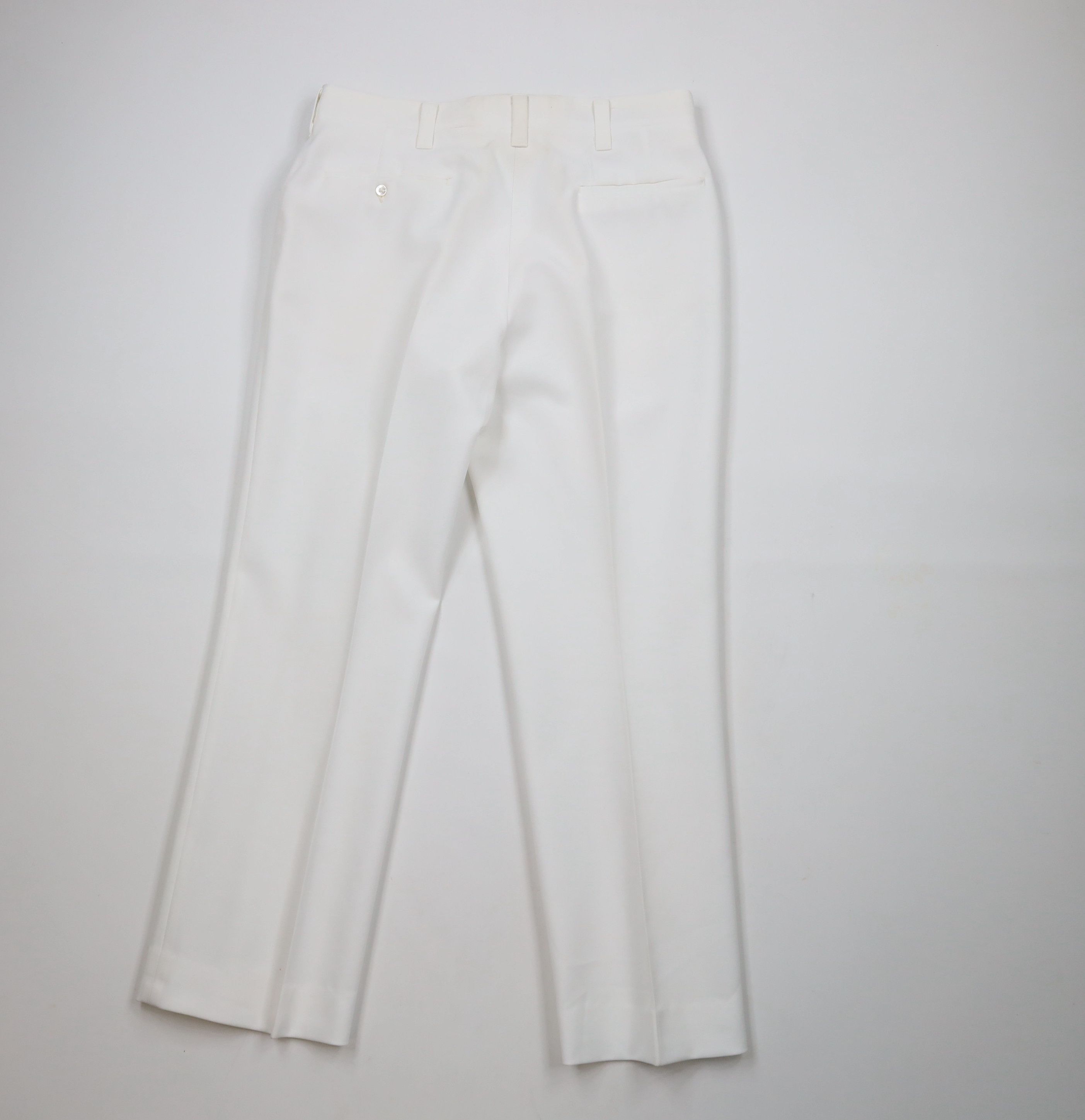 Vintage Vintage 70s Streetwear Flared Wide Leg Chino Pants White USA Size US 33 - 11 Thumbnail