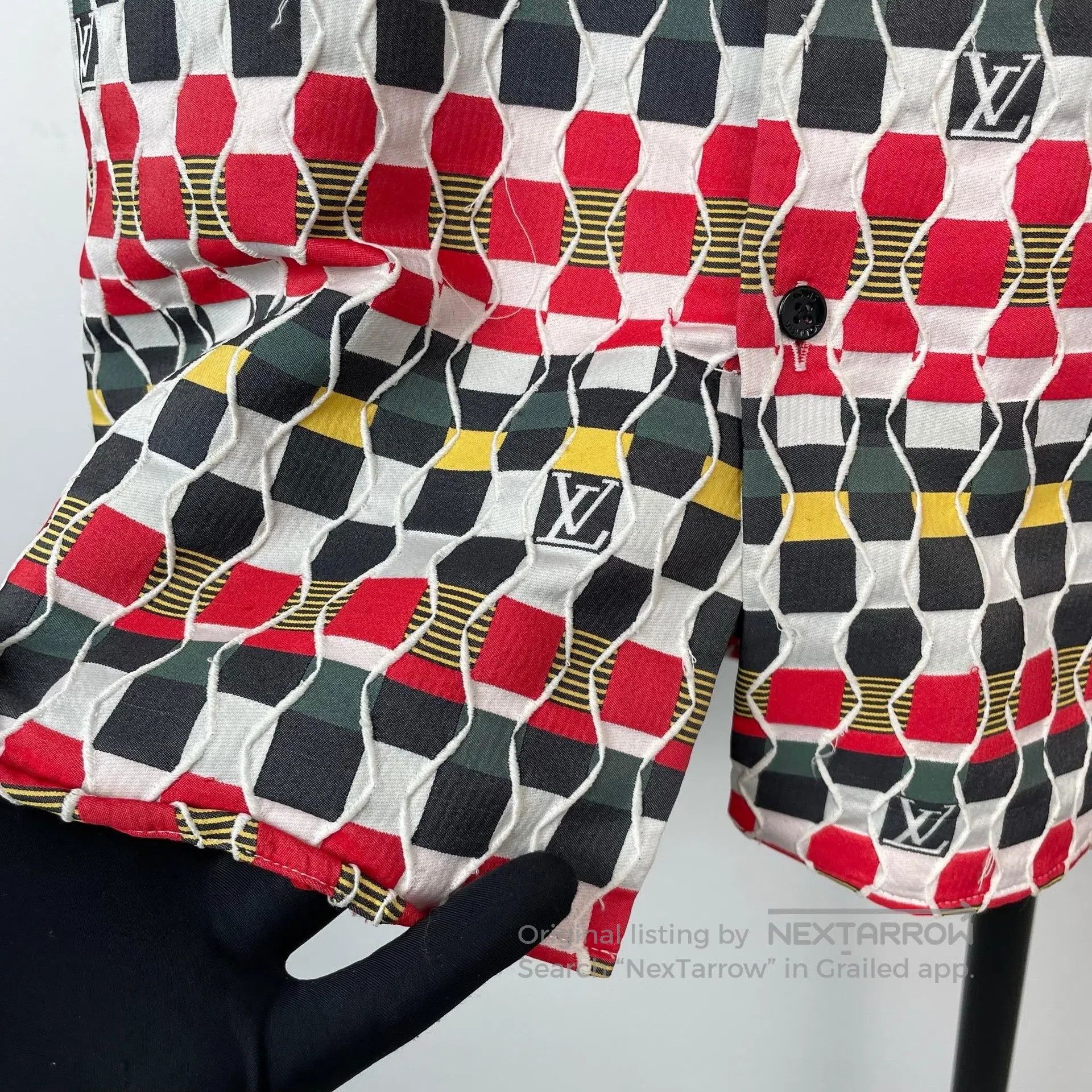 Louis Vuitton Louis Vuitton Colorful Plaid Logo Embroidered Shirt Jacket Size US S / EU 44-46 / 1 - 4 Thumbnail