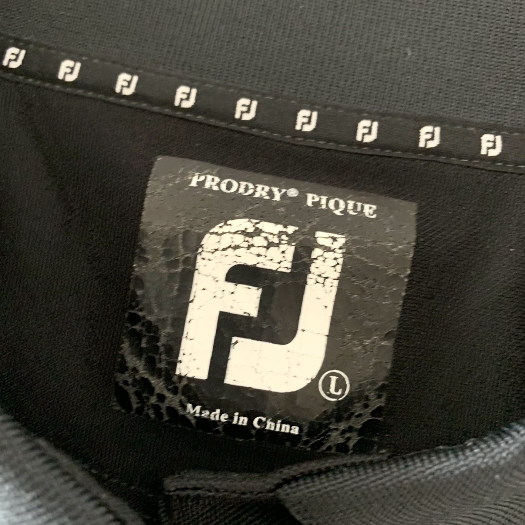 Footjoy FootJoy Polo Shirt Black L Short Sleeve Men’s Lisle Prodry Shirt Size US L / EU 52-54 / 3 - 4 Thumbnail