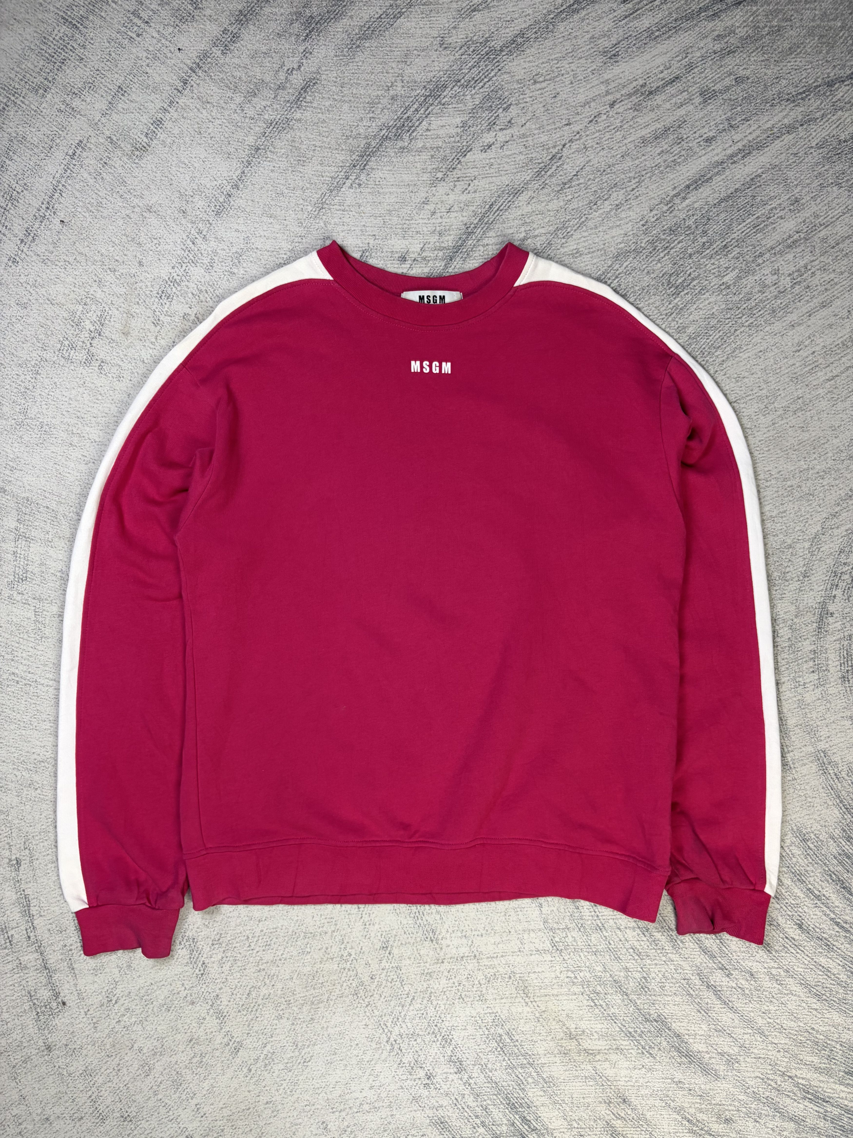 MSGM MSGM Pink Sweatshirt Centre Logo Made in Italy Size M / US 6-8 / IT 42-44 - 1 Thumbnail