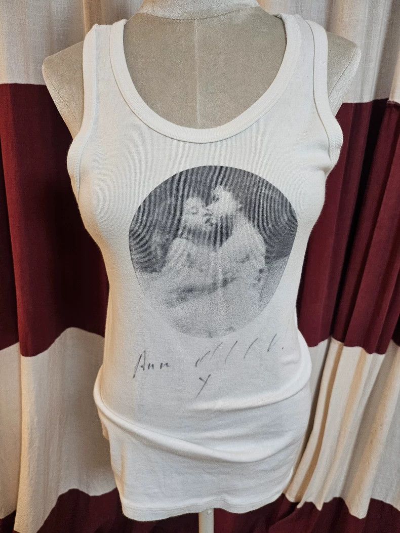 Ann Demeulemeester Ann Demeulemeester Signed "Kiss" Tank Top Size US S / EU 44-46 / 1 - 1 Thumbnail