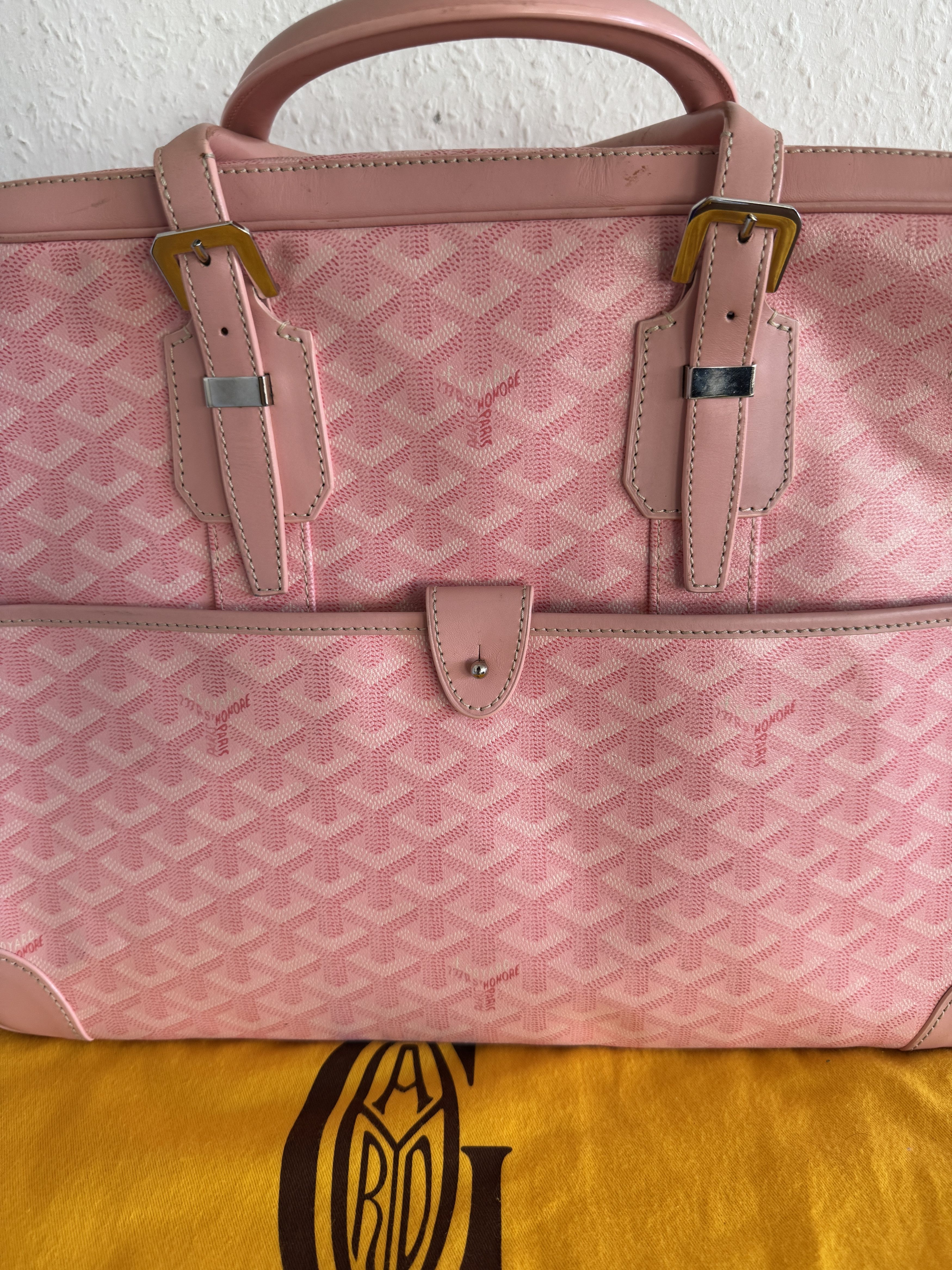 Goyard Goyard Ambassade MM Pink Monogram Briefcase Size ONE SIZE - 15 Thumbnail