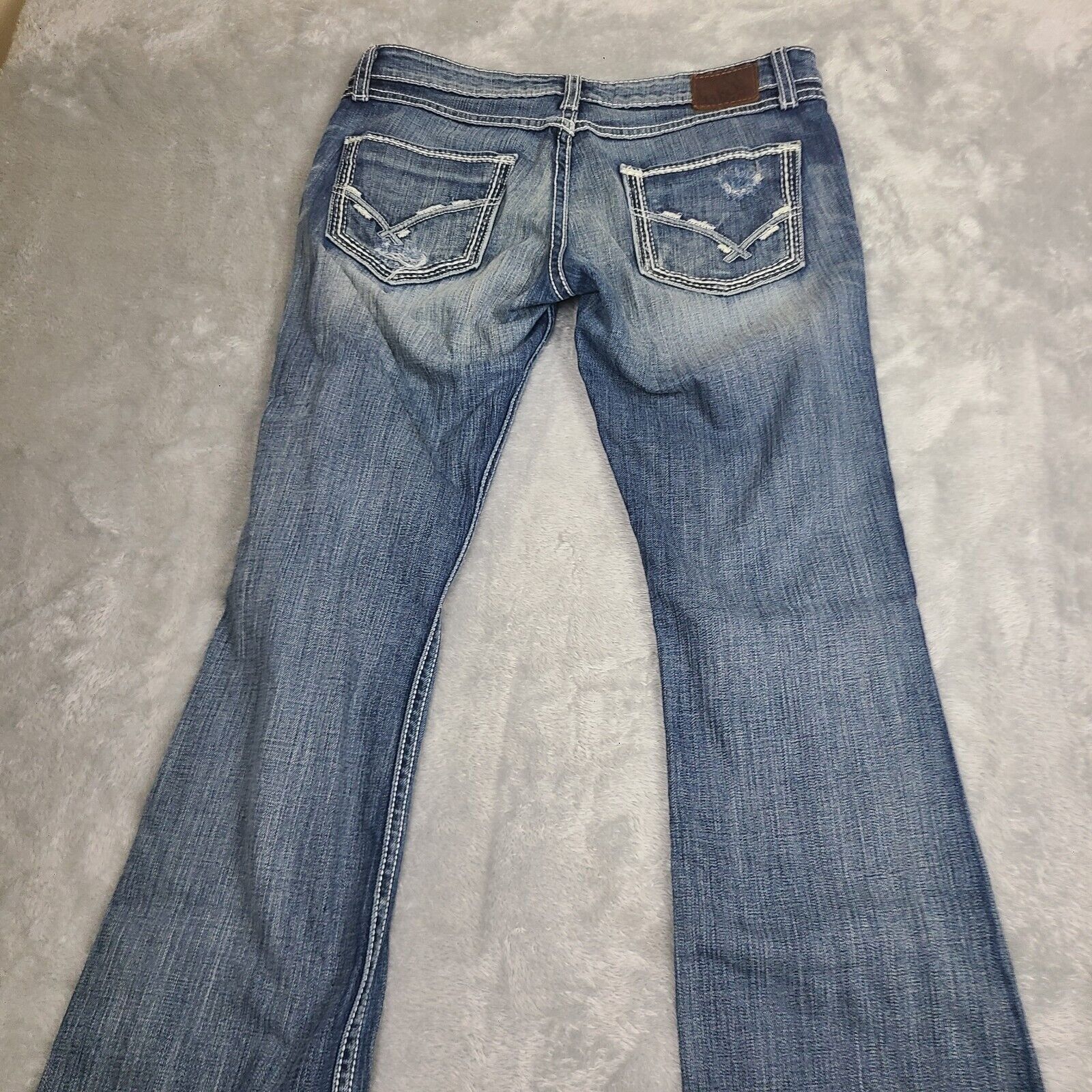 BKE BKE Sabrina Distressed Womens Denim Blue Jeans Waist 29" in Size 29" - 11 Thumbnail