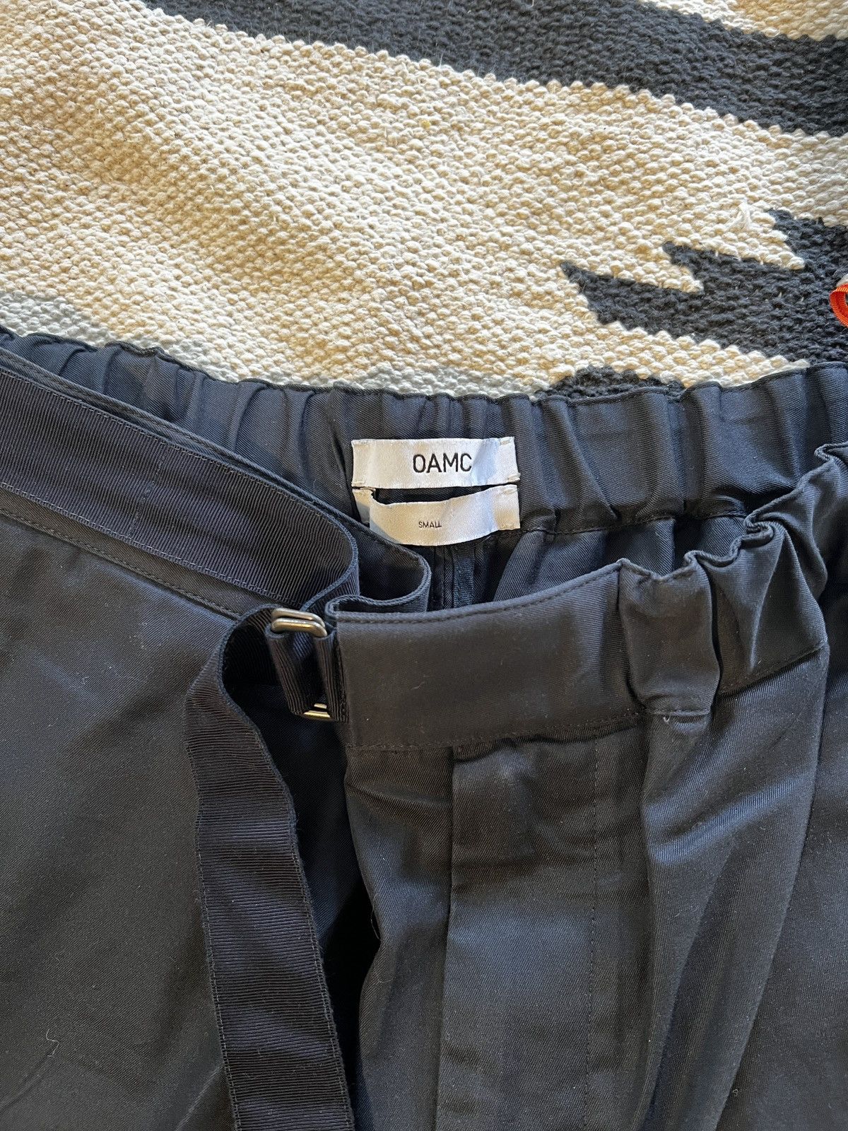 OAMC OAMC NAVY BELTED CROP TROUSERS/PANTS Size US 32 / EU 48 - 4 Thumbnail