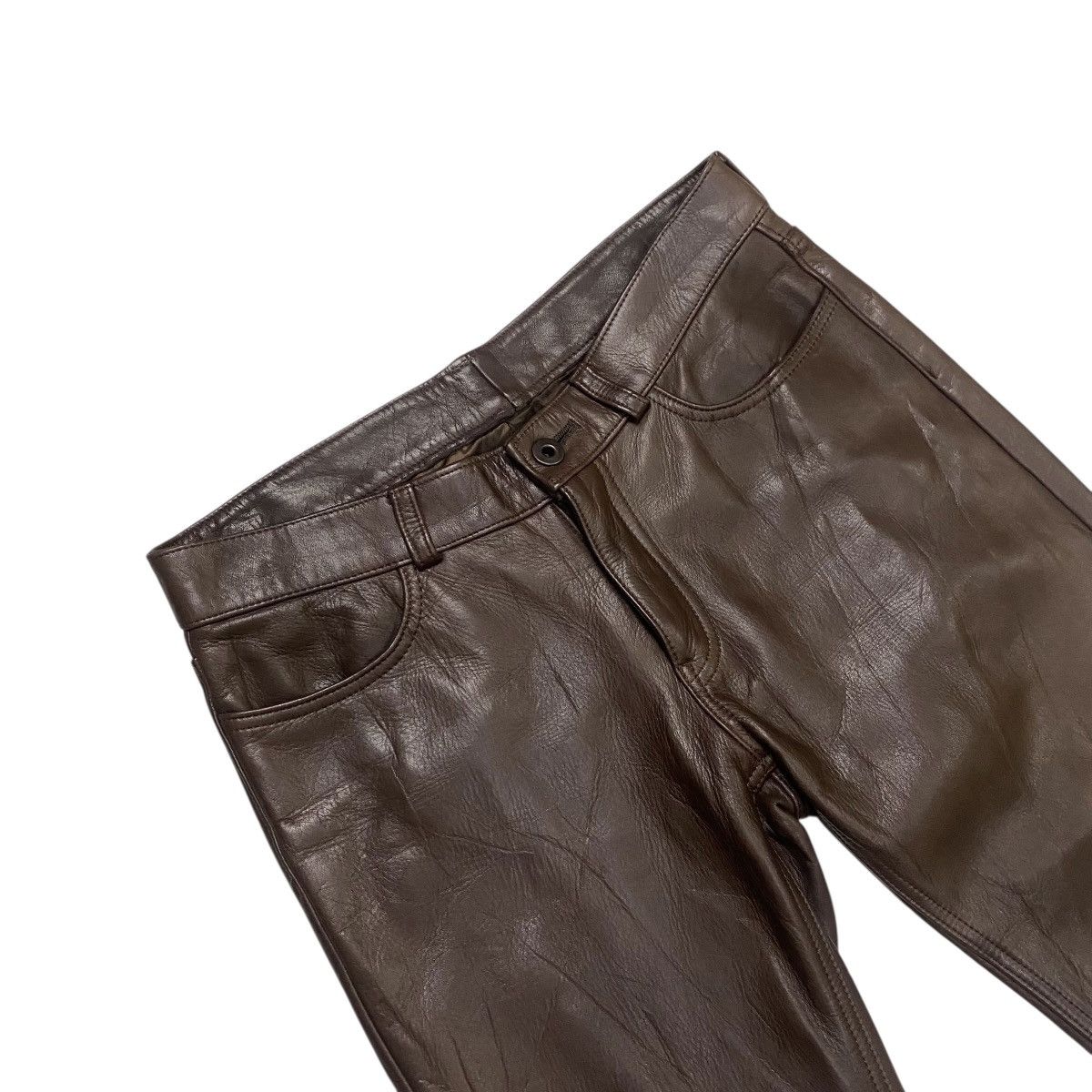 Leather Wai-two cowhide leather pant Size 30" / US 8 / IT 44 - 4 Thumbnail