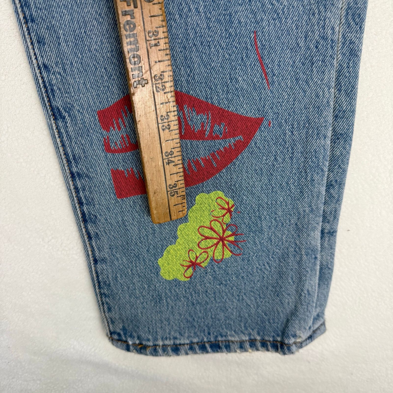 Levi's LEVI'S 501 PREMIUM RETRO MEN'S 32X32 RARE GRAPHIC HIPPIE GRO Size US 32 / EU 48 - 4 Thumbnail