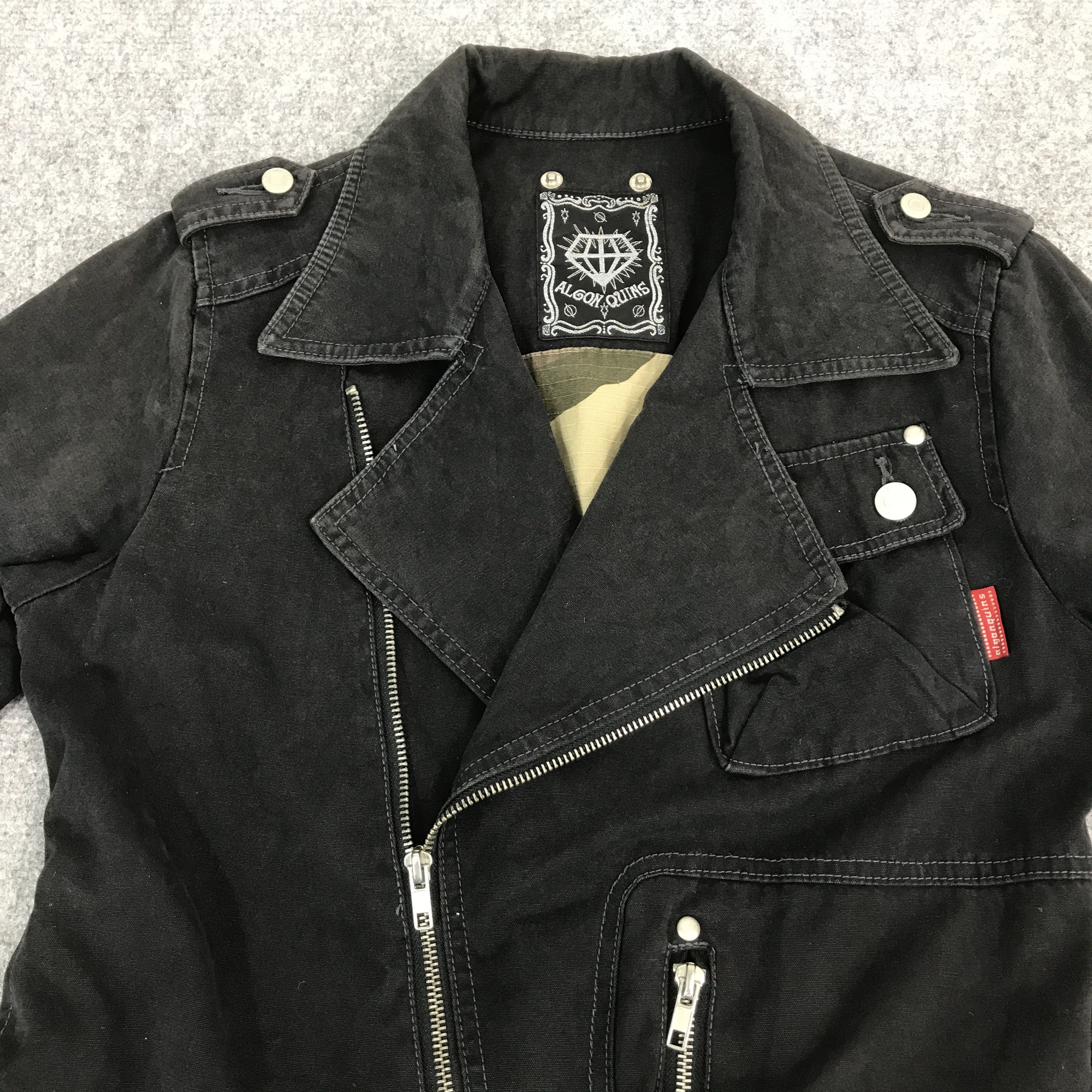 Designer × Japanese Brand Black punk Jacket algon quins Design jacket Size US S / EU 44-46 / 1 - 8 Thumbnail