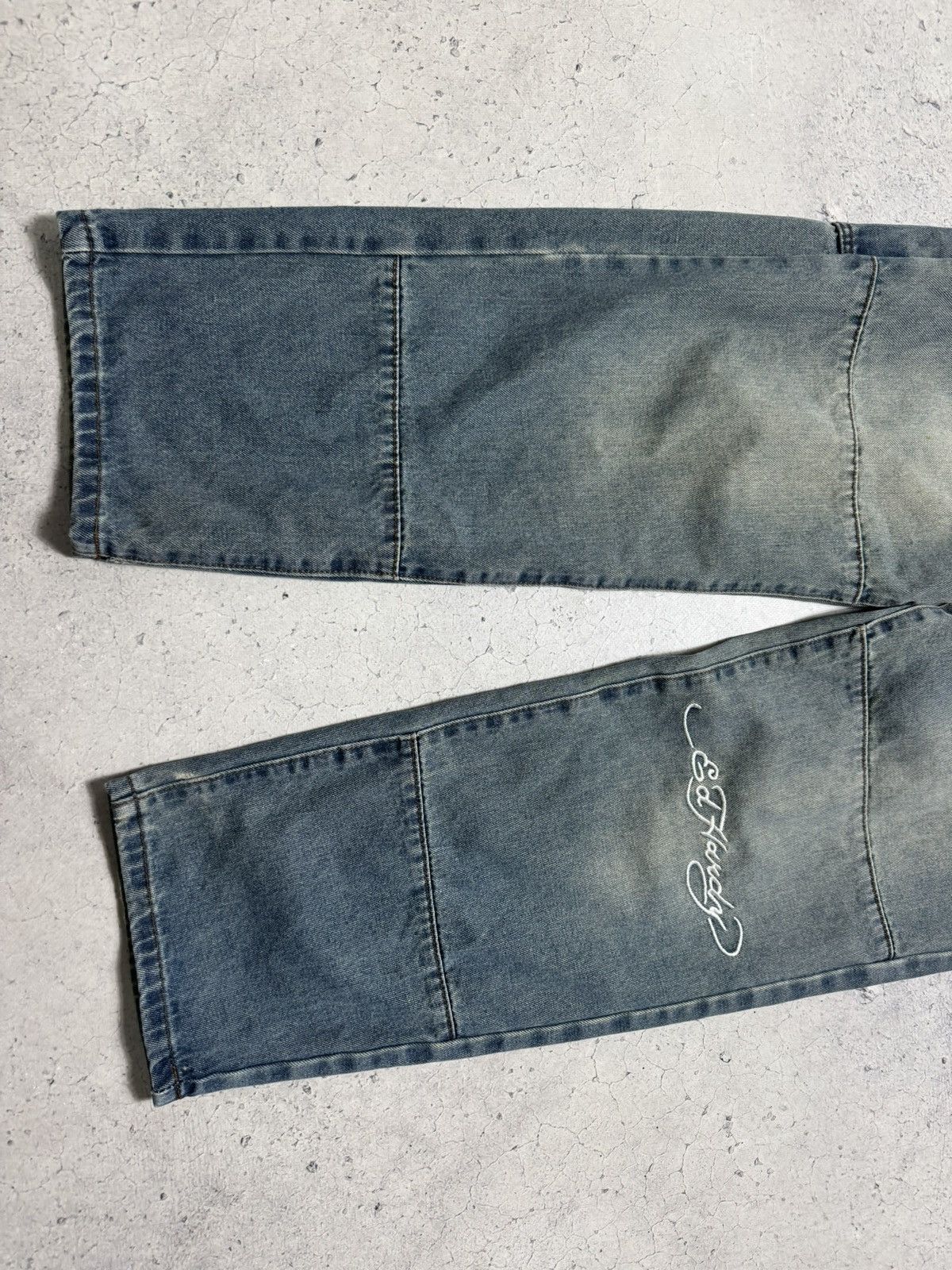 Ed Hardy Ed Hardy 1971 Big Logo Denim Jeans Rap Size M Size US 32 / EU 48 - 3 Thumbnail