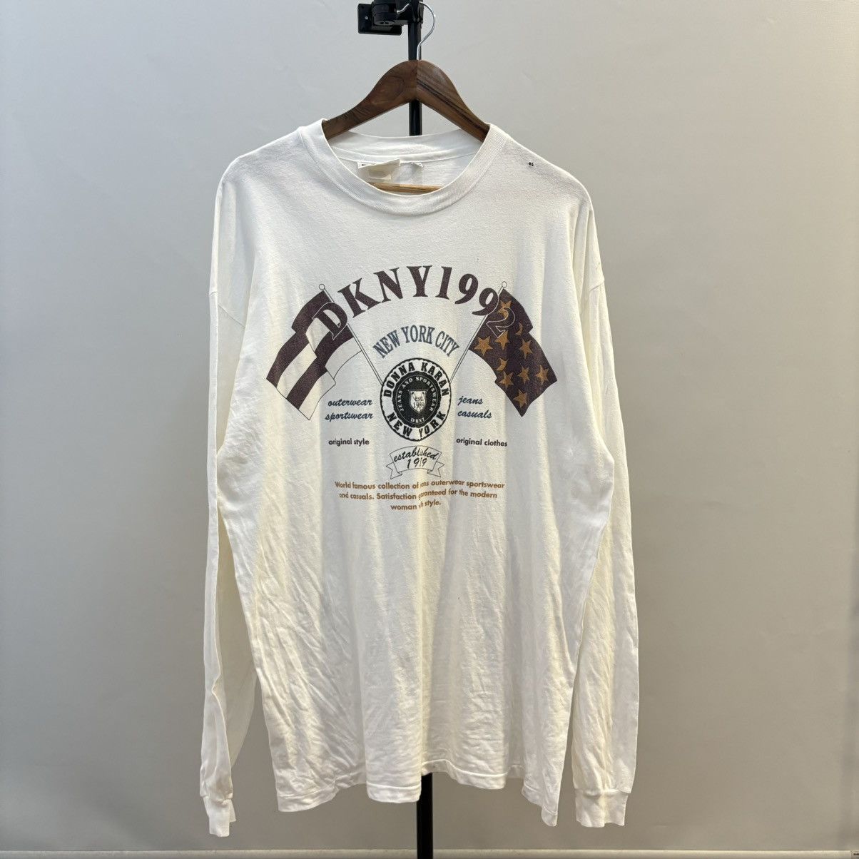 DKNY × Vintage Vintage Dkny 1992 Ls Shirt Donna Karan New York Size US XL / EU 56 / 4 - 1 Thumbnail