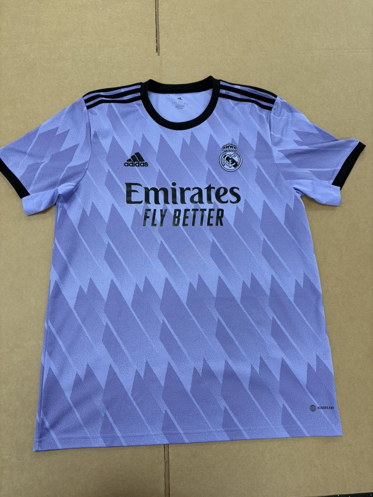 Adidas Adidas Real Madrid 2022/23 Authentic Away Jersey Size US L / EU 52-54 / 3 - 1 Thumbnail