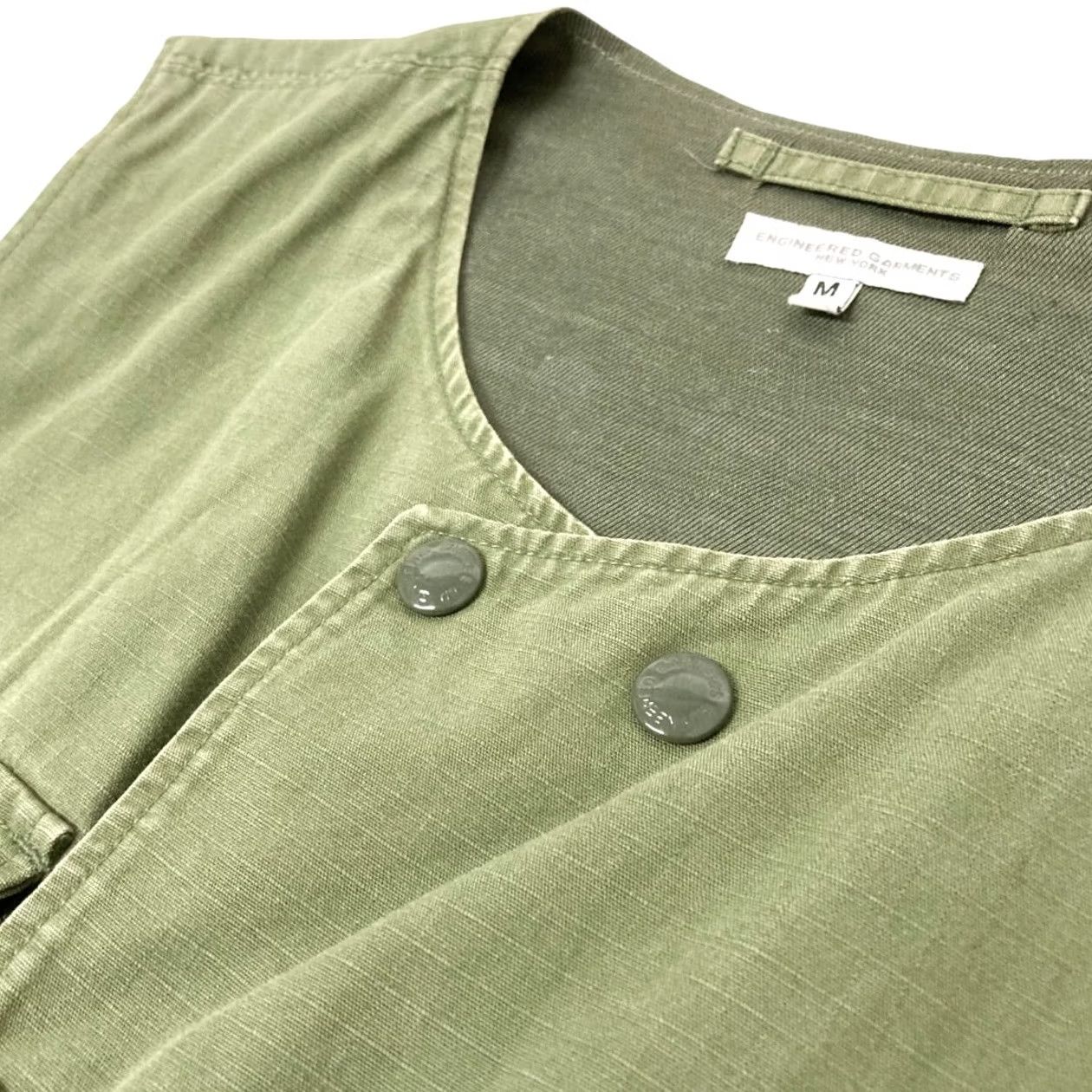 Engineered Garments Engineered Garments Cover Work Vest Size M Olive Green Cotton Men Vest Work Olive Mens Size US M / EU 48-50 / 2 - 3 Thumbnail