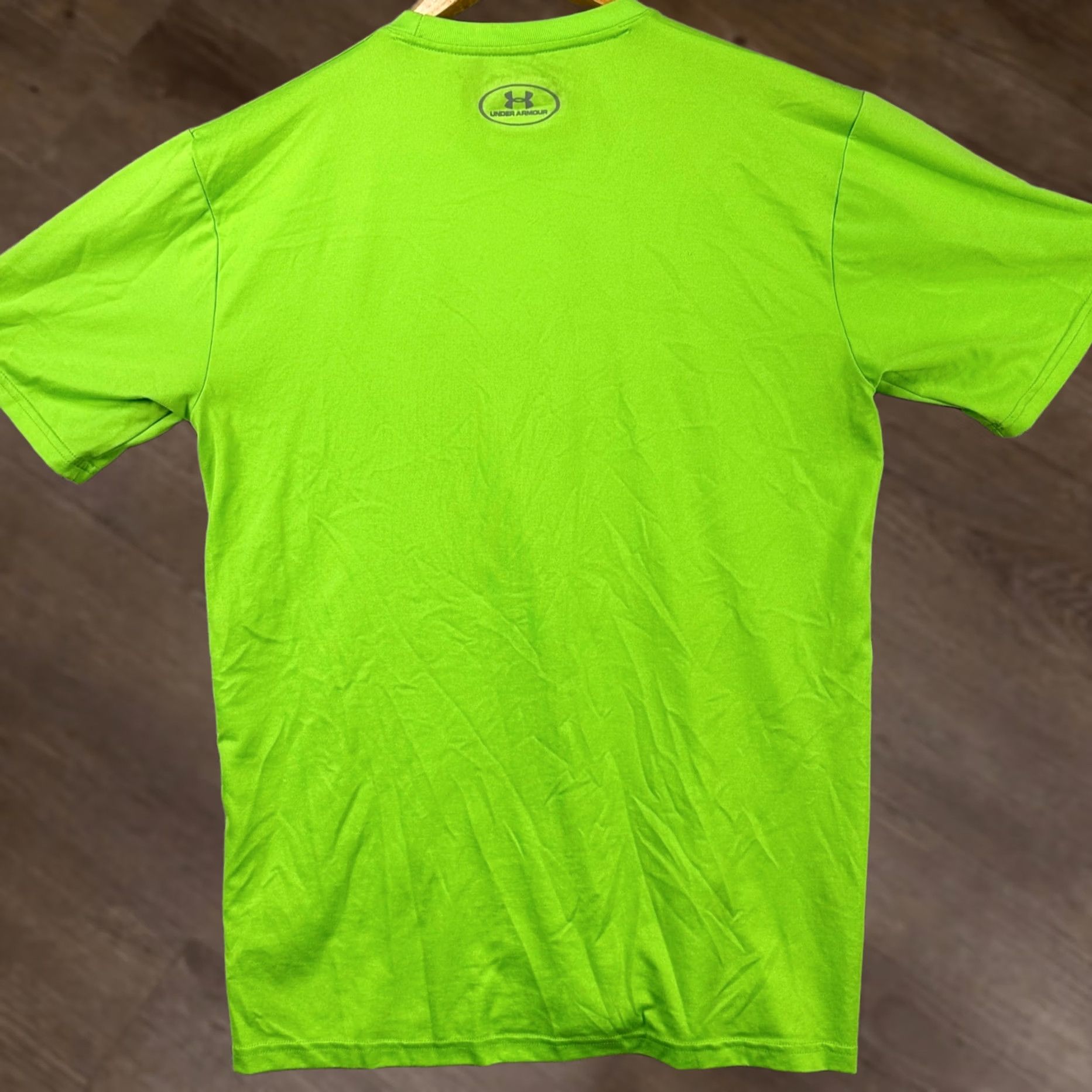 Under Armour Under Armour Heat Gear T-Shirt Graphic Tee Men Medium Neon Green Fitted Athletic Size US M / EU 48-50 / 2 - 1 Thumbnail