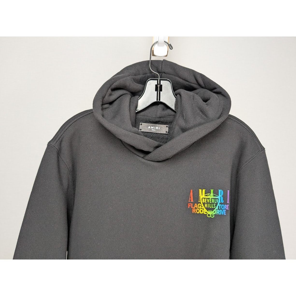 Amiri o1rshd1 Q:2 / Amiri XO Beverly Hills Hoodie in Black/Rainbow Size US S / EU 44-46 / 1 - 5 Thumbnail