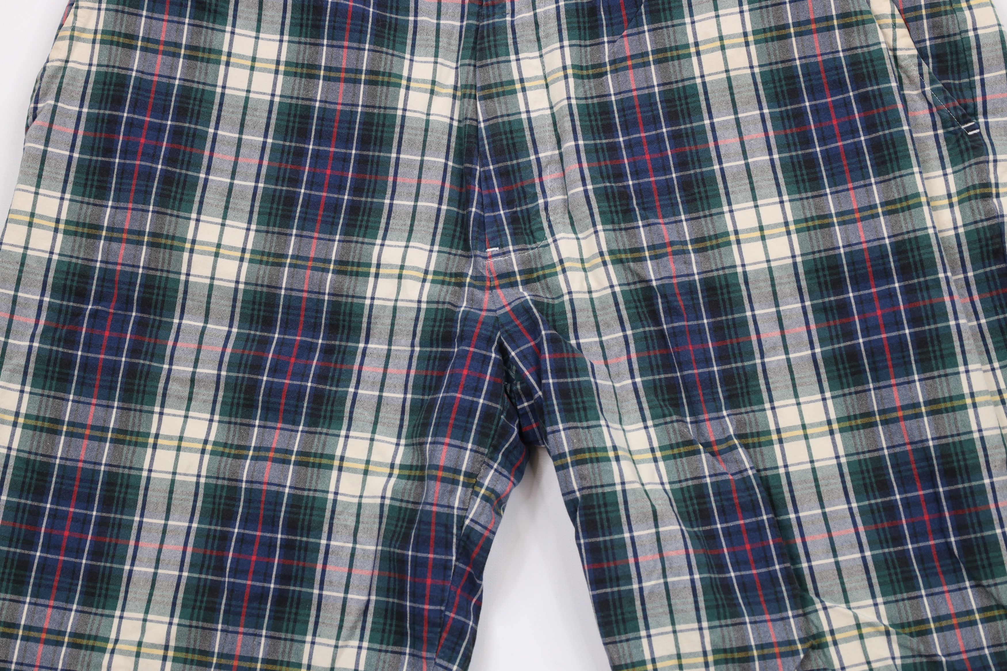 Ralph Lauren × Vintage Vintage 90s Ralph Lauren Front Golfing Chino Shorts Plaid Size US 36 / EU 52 - 3 Thumbnail