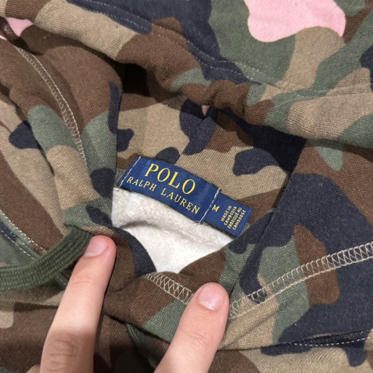 Polo Ralph Lauren Polo Ralph Lauren 1992 Stadium Pink Camo Graphic Hoodie Size US M / EU 48-50 / 2 - 4 Thumbnail