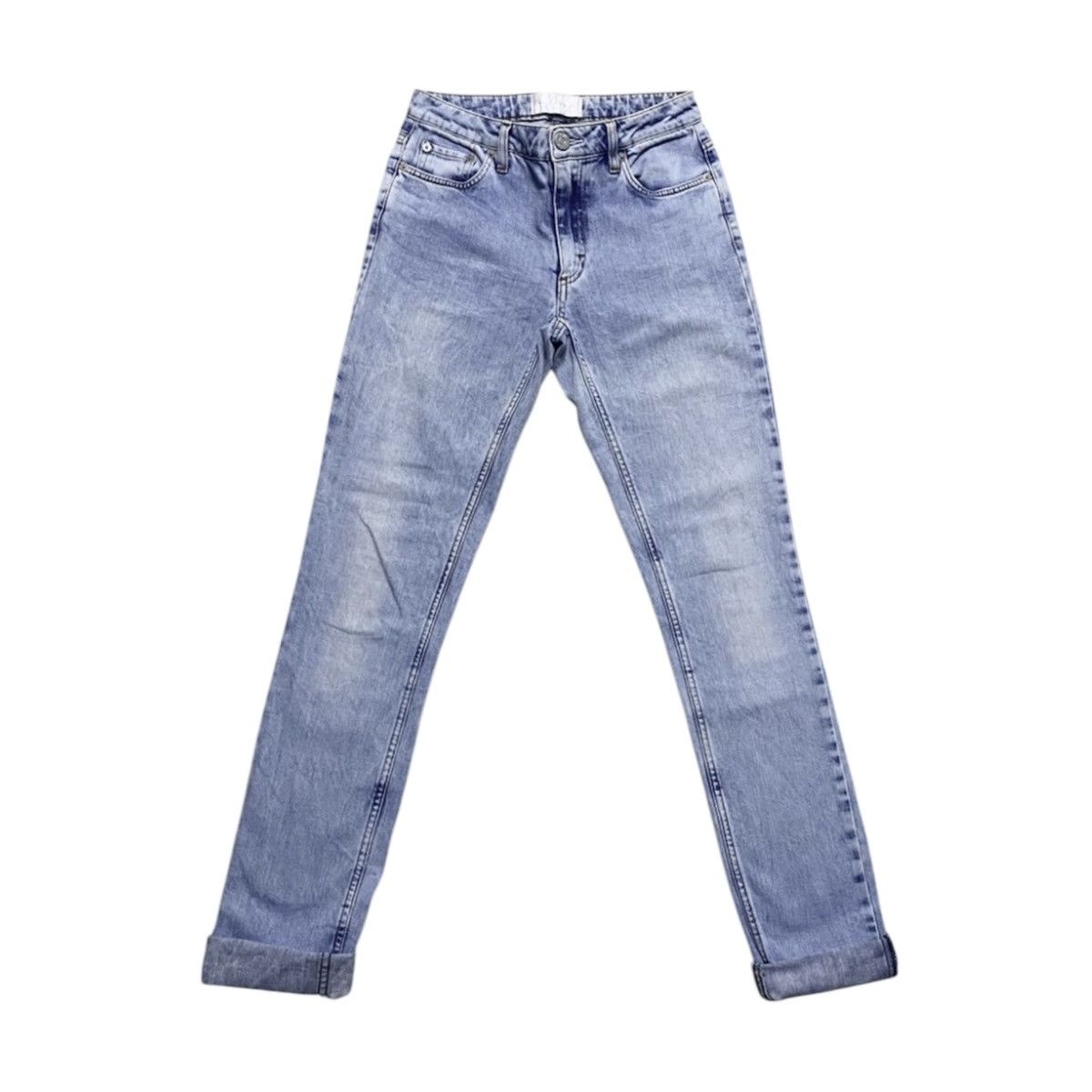 Acne Studios Women’s Acne Studios Flex S Silver Vint Bleached Denim Jeans Size 26" / US 2 / IT 38 - 1 Thumbnail