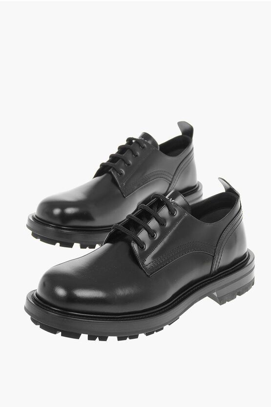 Alexander McQueen o1y1024 Laced Shoes in Black Size US 12 / EU 45 - 1 Thumbnail